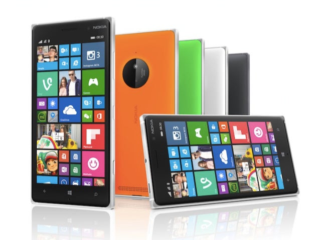 The Lumia 830 - as bright as always.