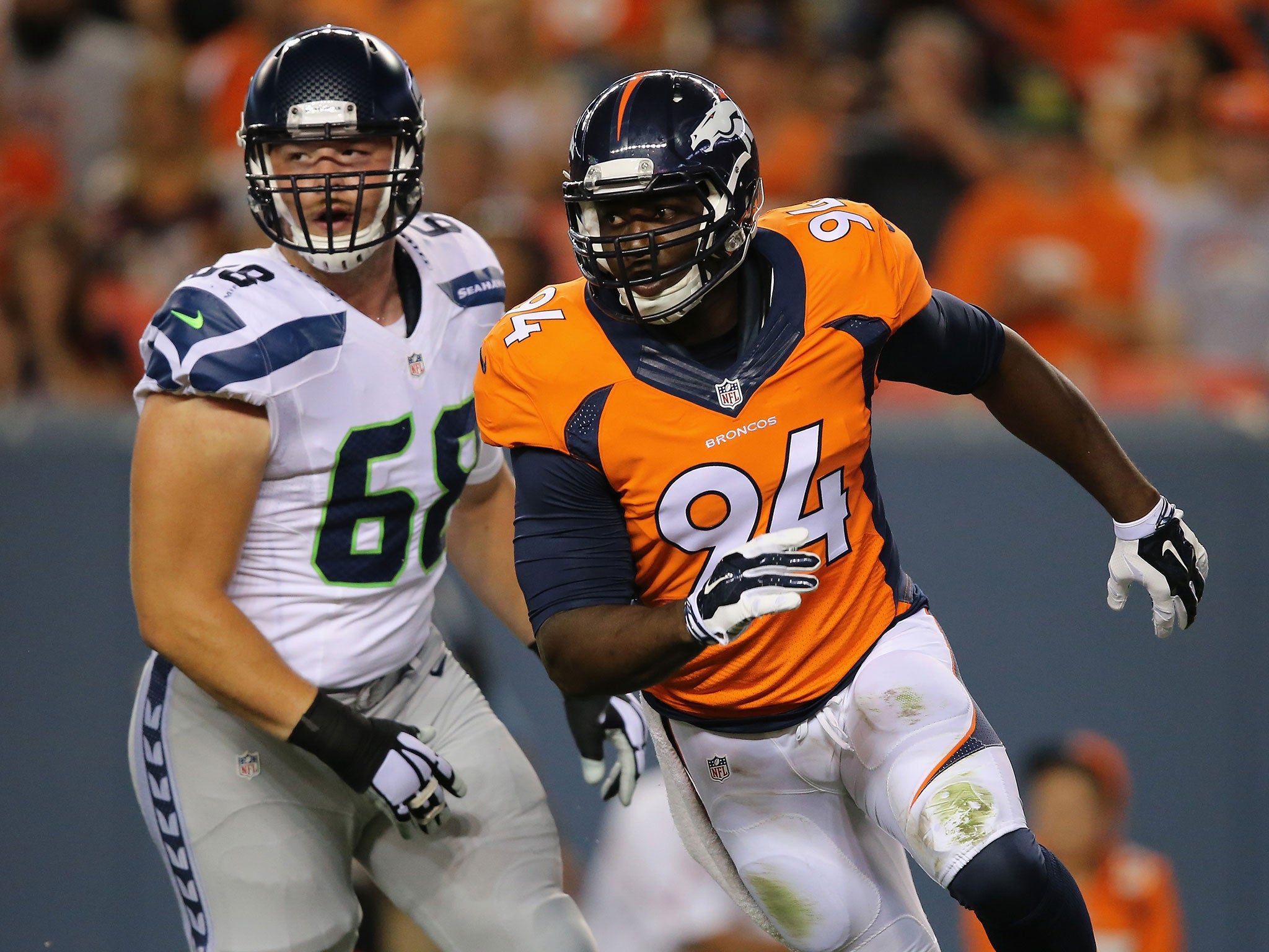 Denver Broncos defensive end DaMarcus Ware