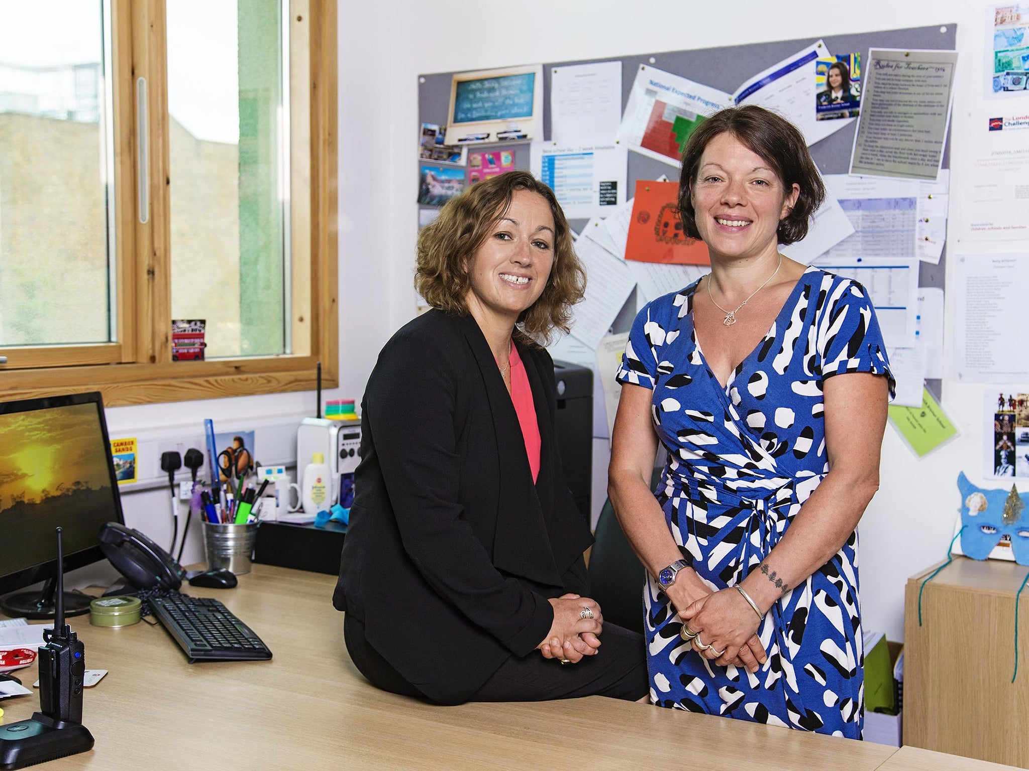 Testing times: headteacher Jenny Smith and deputy Emma Hillman in ‘Educating the East End’