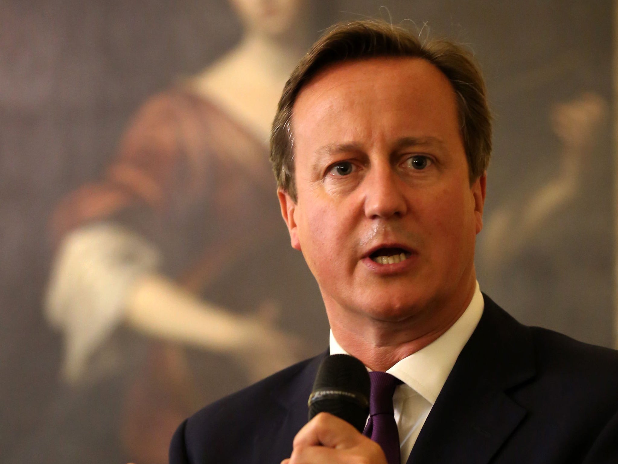 Cameron speaks at the Nato summit in Newport, Wales