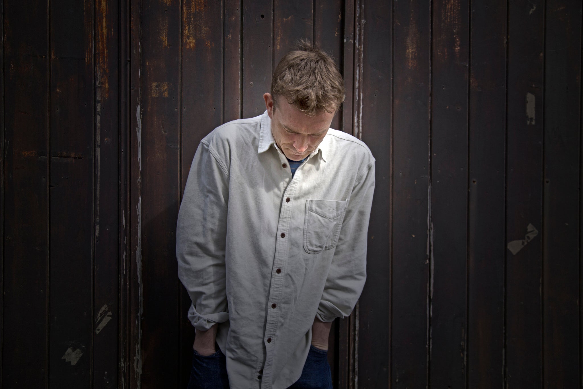 David Mitchell in shoot for Radar Magazine, promoting his new book The Bone Clocks