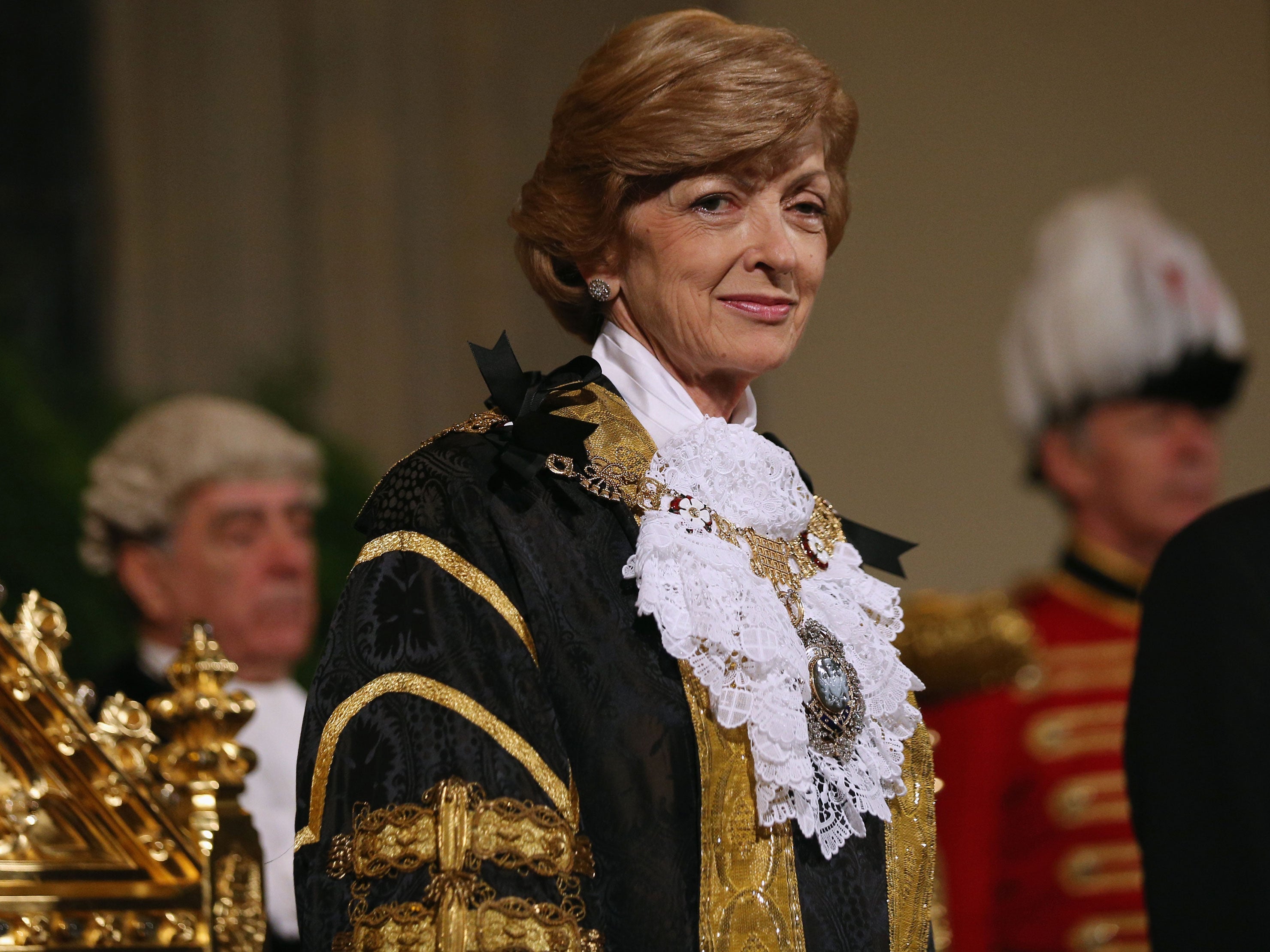 Lord Mayor of London Fiona Woolf at the Lord Mayor's Banquet in November 2013