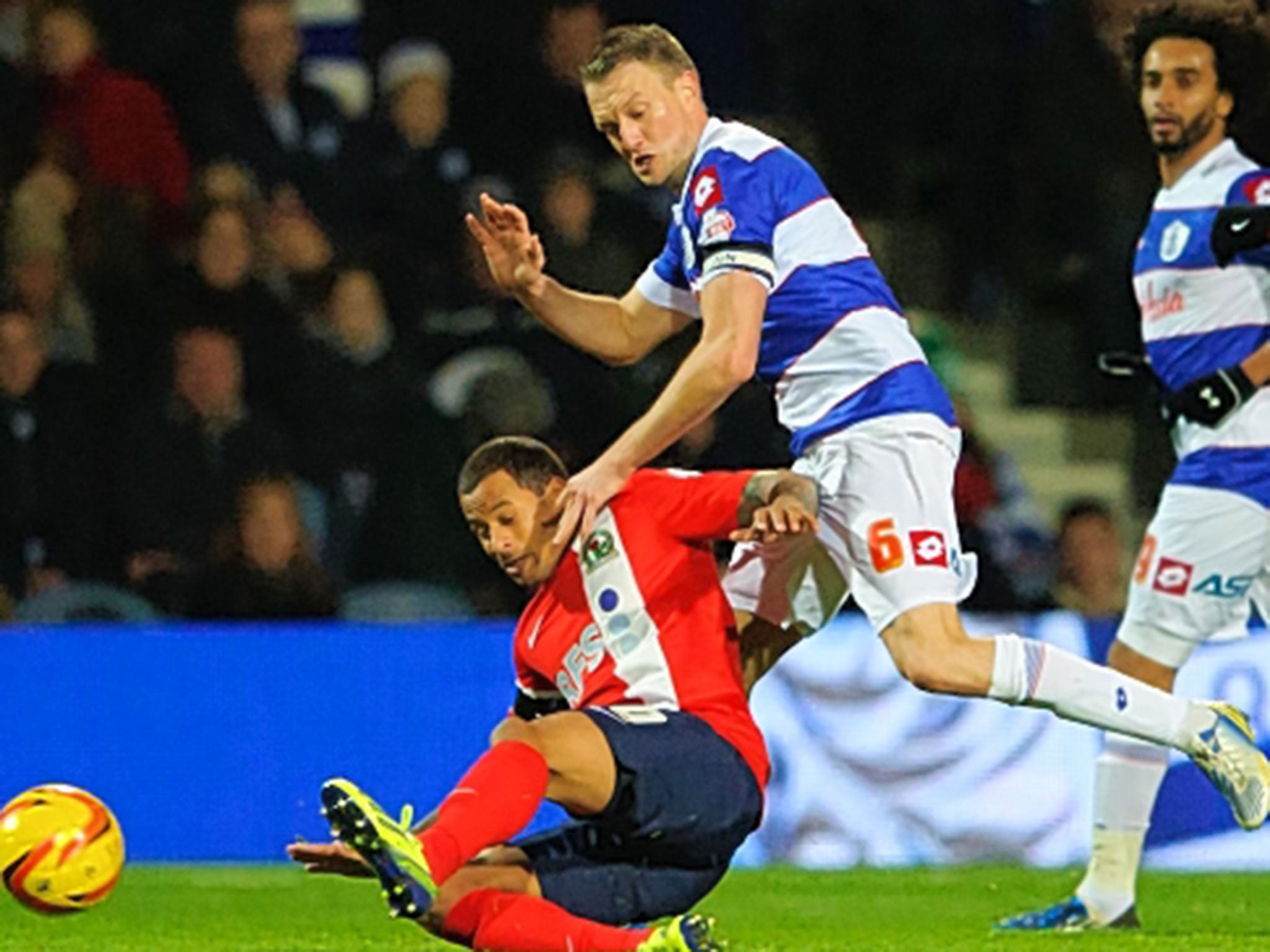 Before the storm : Campbell plays his last game for Blackburn before his arrest