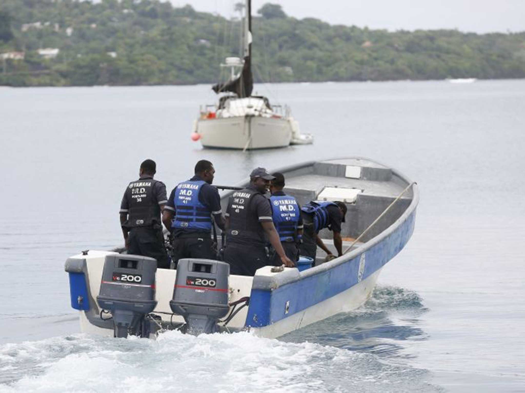 Jamaica’s Marine Police joined the search for wreckage yesterday