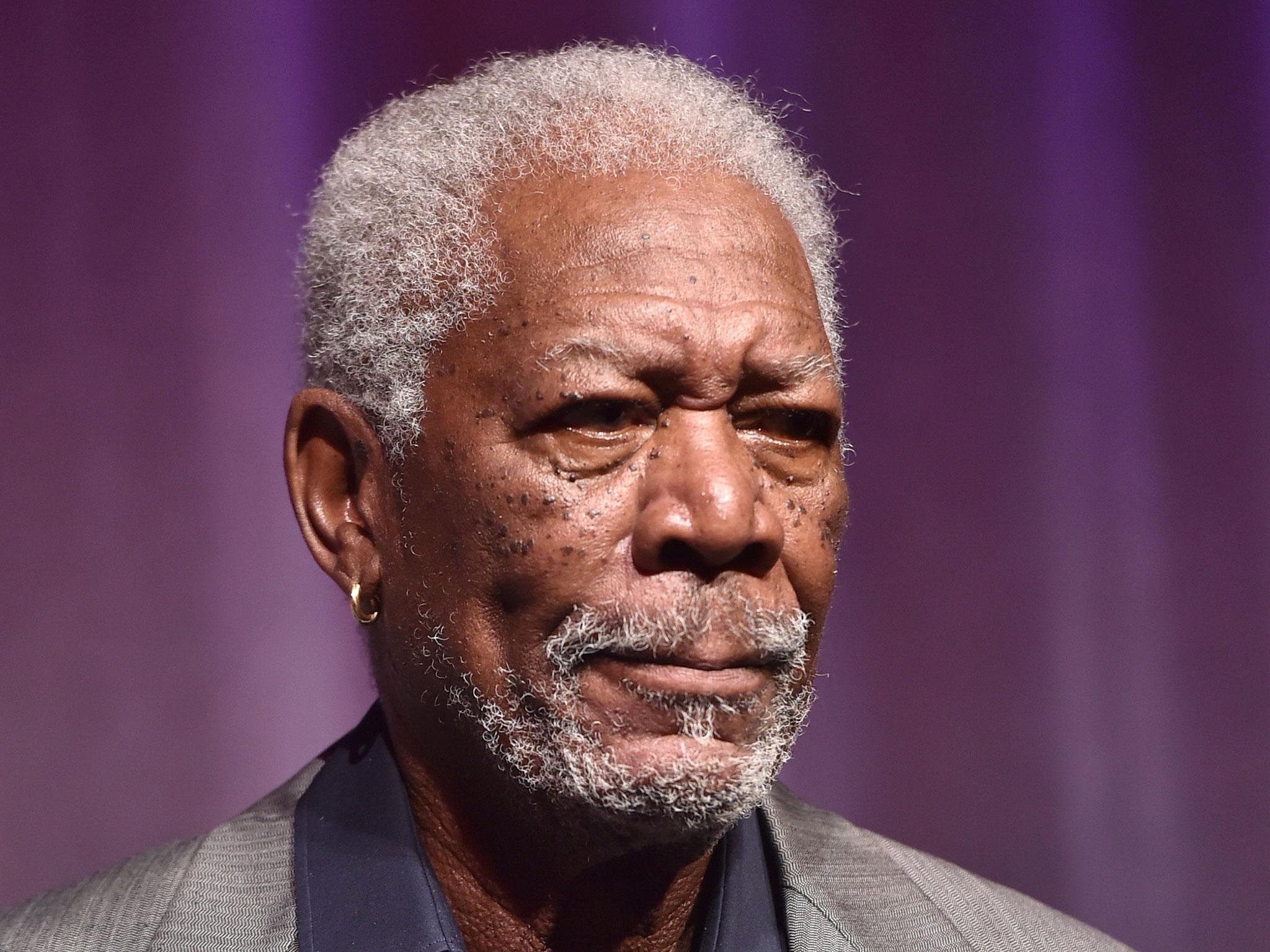 Morgan Freeman arrives for the Ruth & Alex premiere at the Toronto Film Festival after suffering private jet malfunctions