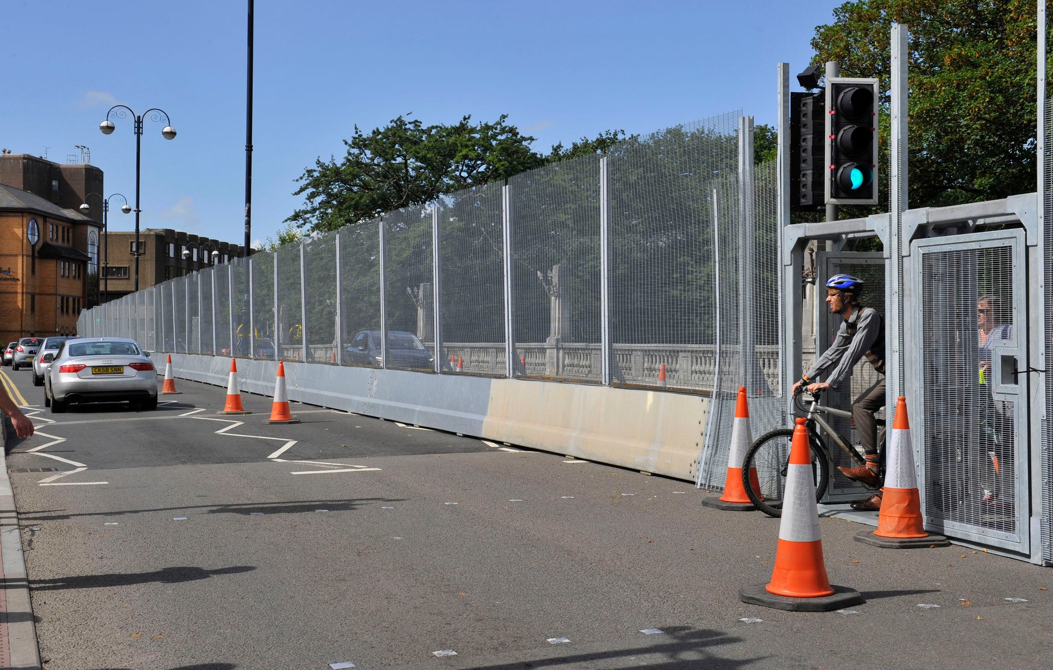 The fence in Cardiff