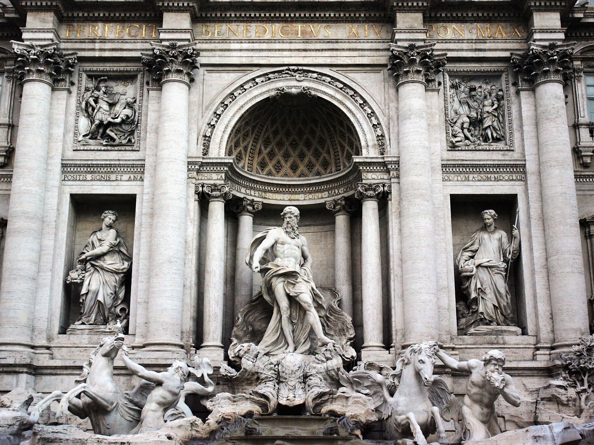 The Trevi Fountain in Rome