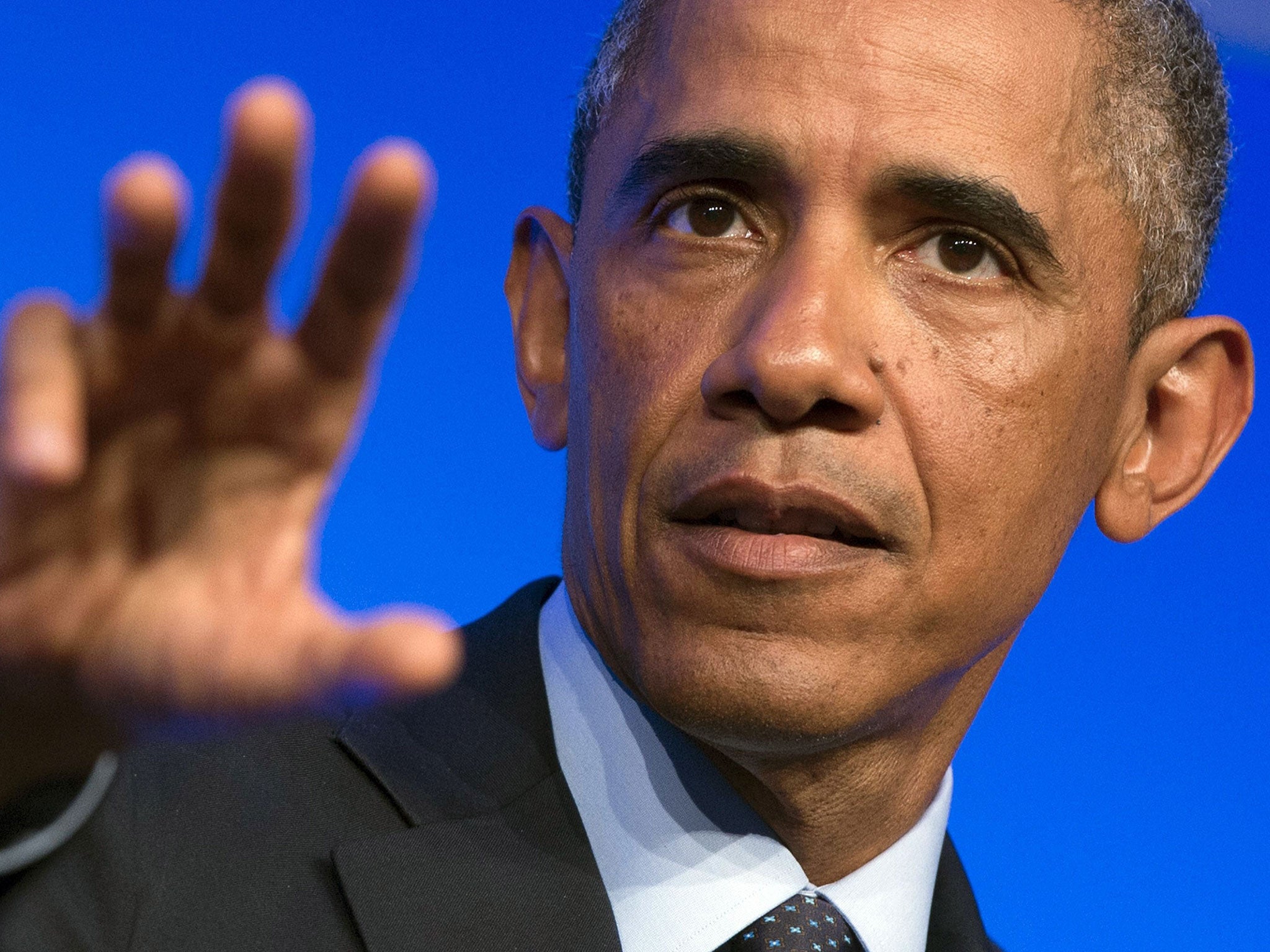 Barack Obama speaks at the Nato summit in Wales