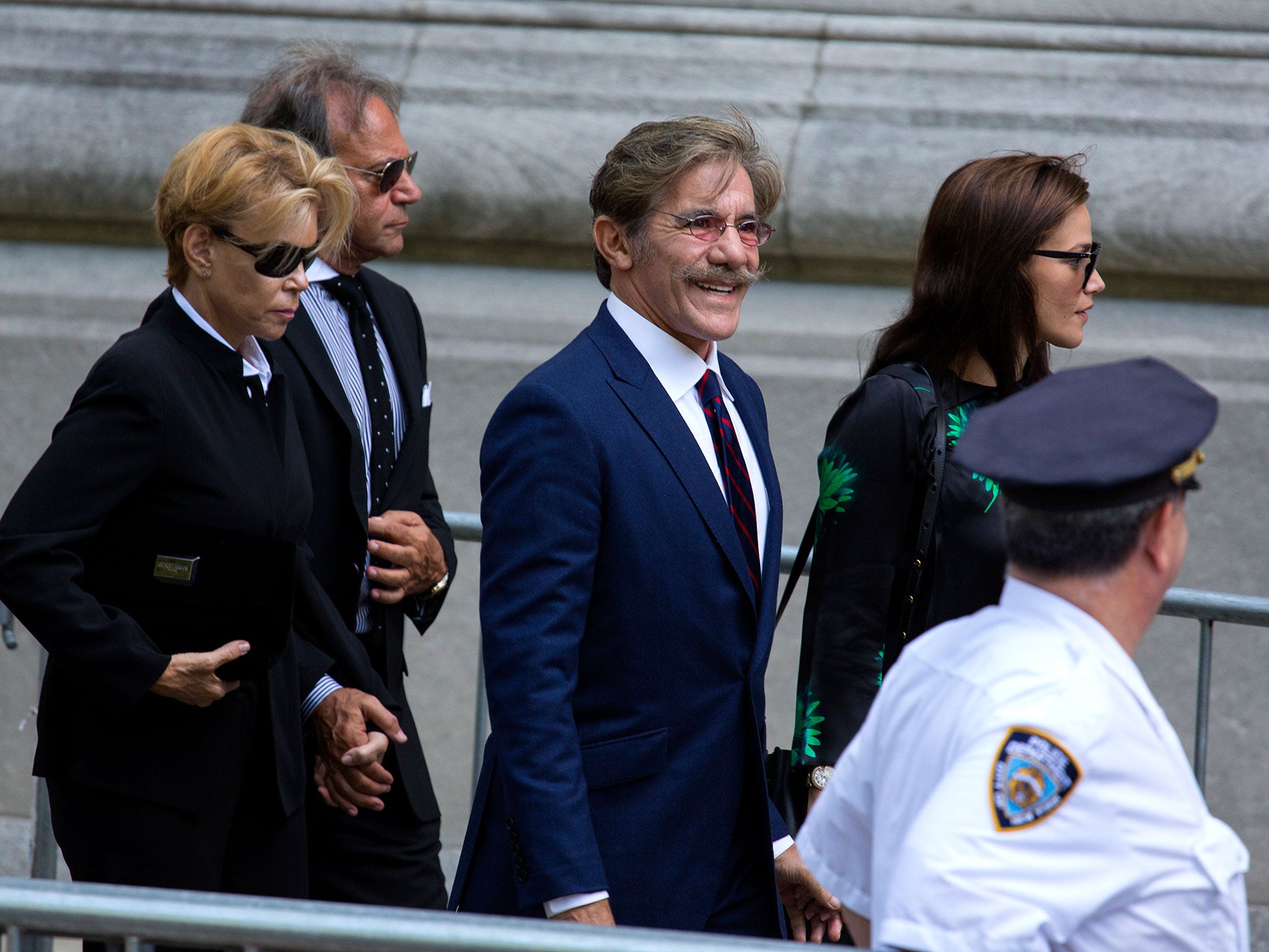 Geraldo Rivera, centre, was friends with the late comedian Joan Rivers