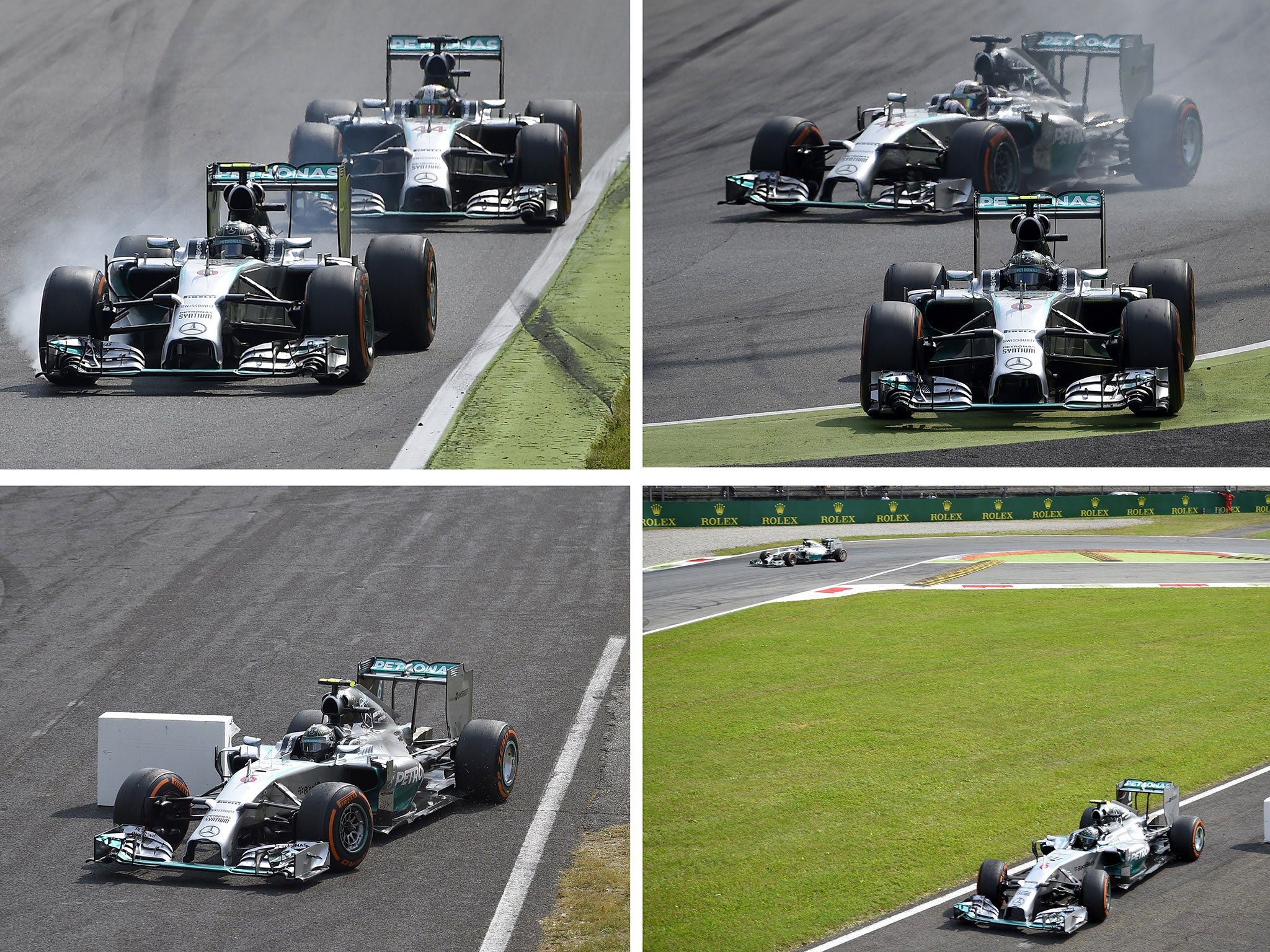 Rosberg goes off to hand Hamilton the lead