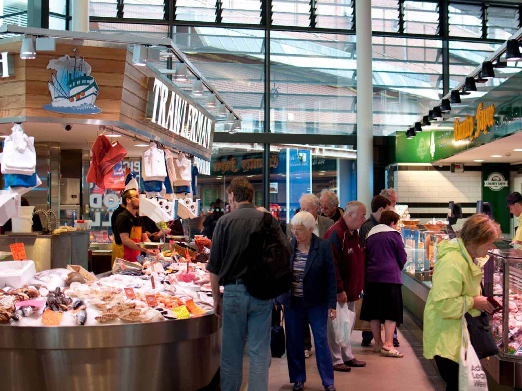 The newly reopened Leicester Food Hall