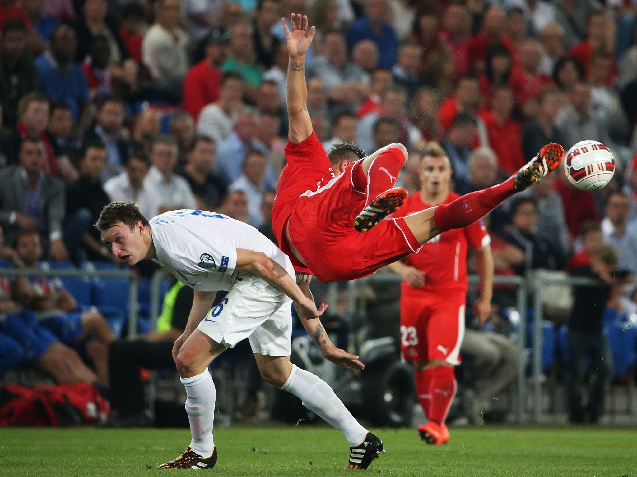 Phil Jones in action for England