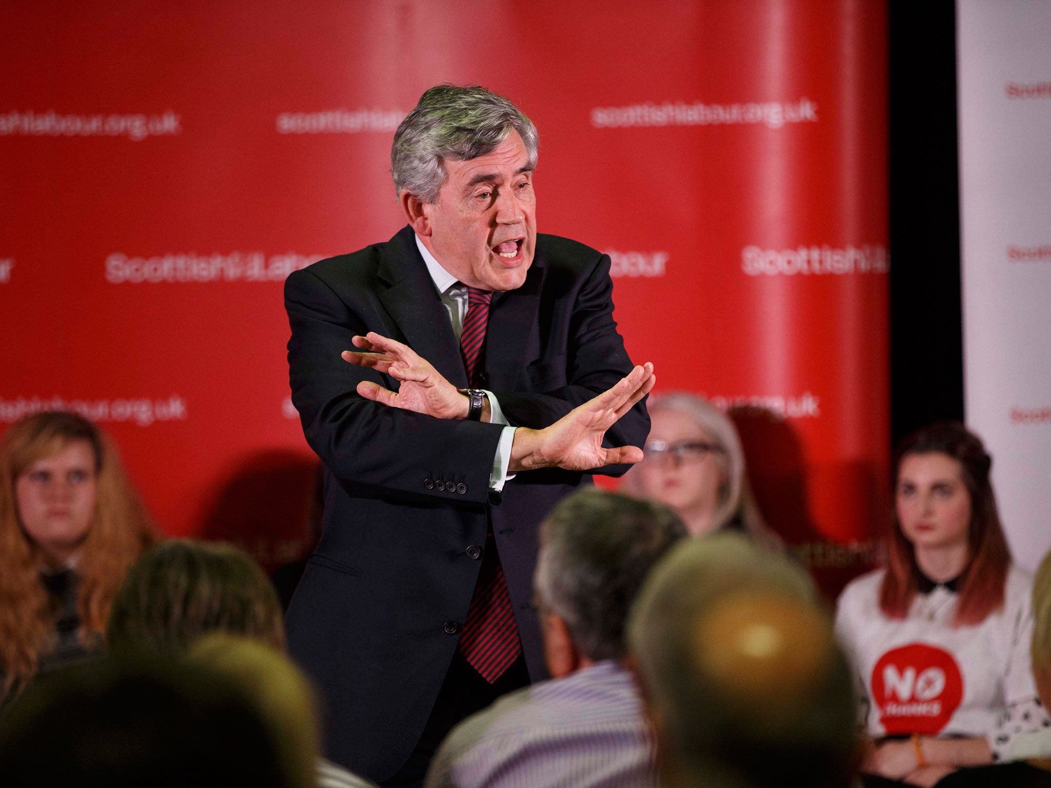 Gordon Brown made a dramatic intervention in the Scottish independence battle