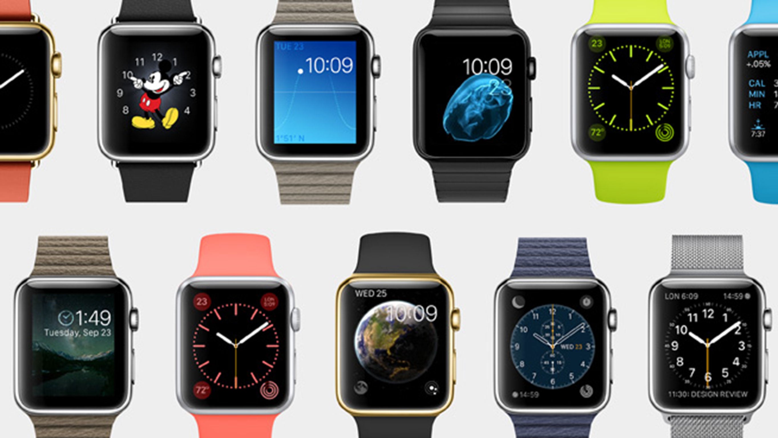 The many faces of the Apple Watch
