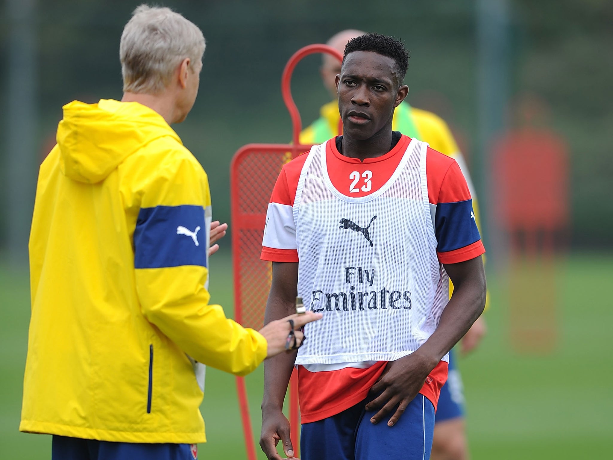 Danny Welbeck with Arsene Wenger