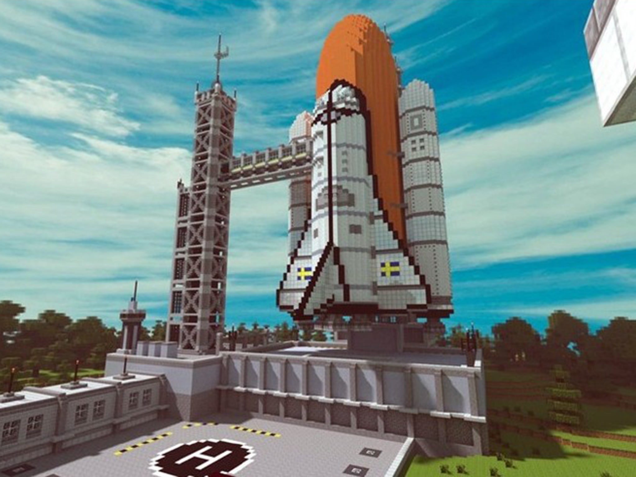 Prepare for take off with this Minecraft rocket