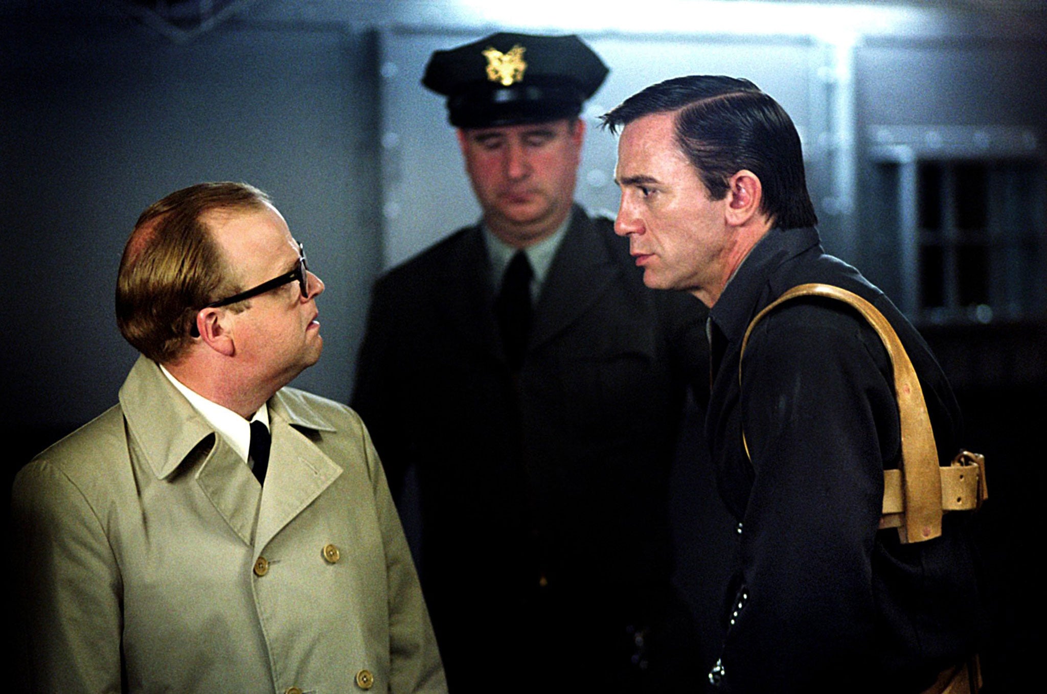 Toby Jones, left, starred as Truman Capote opposite Daniel Craig as Perry Smith in Infamous (Rex)