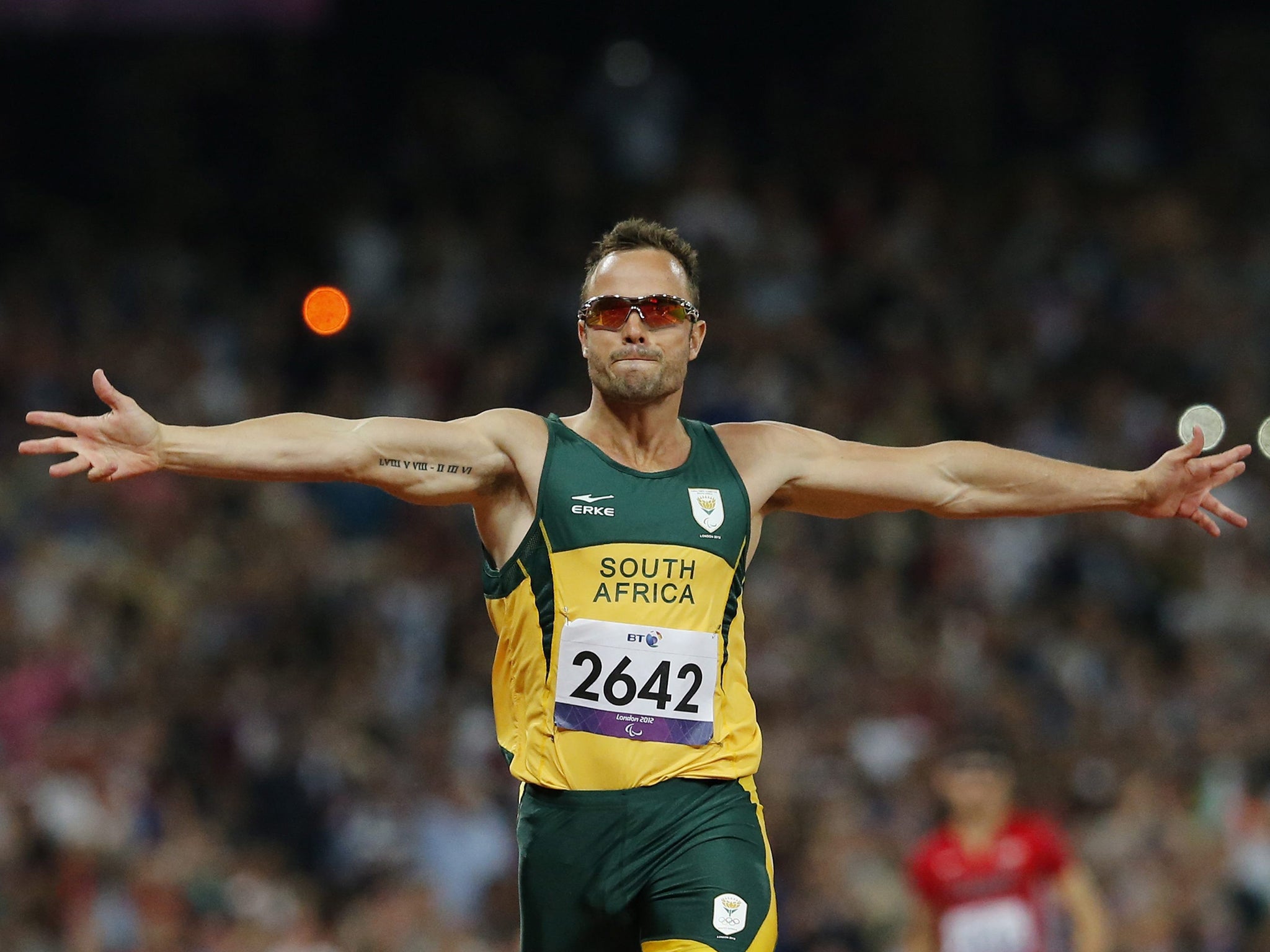 Oscar Pistorius wins gold at the London Games in 2012