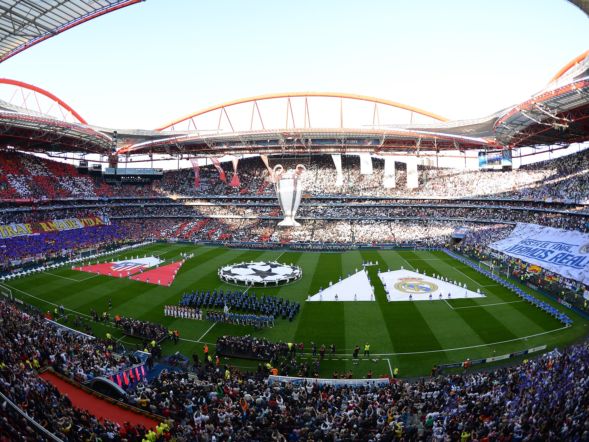 The logo can be seen being used in the centre circle prior to the final in May