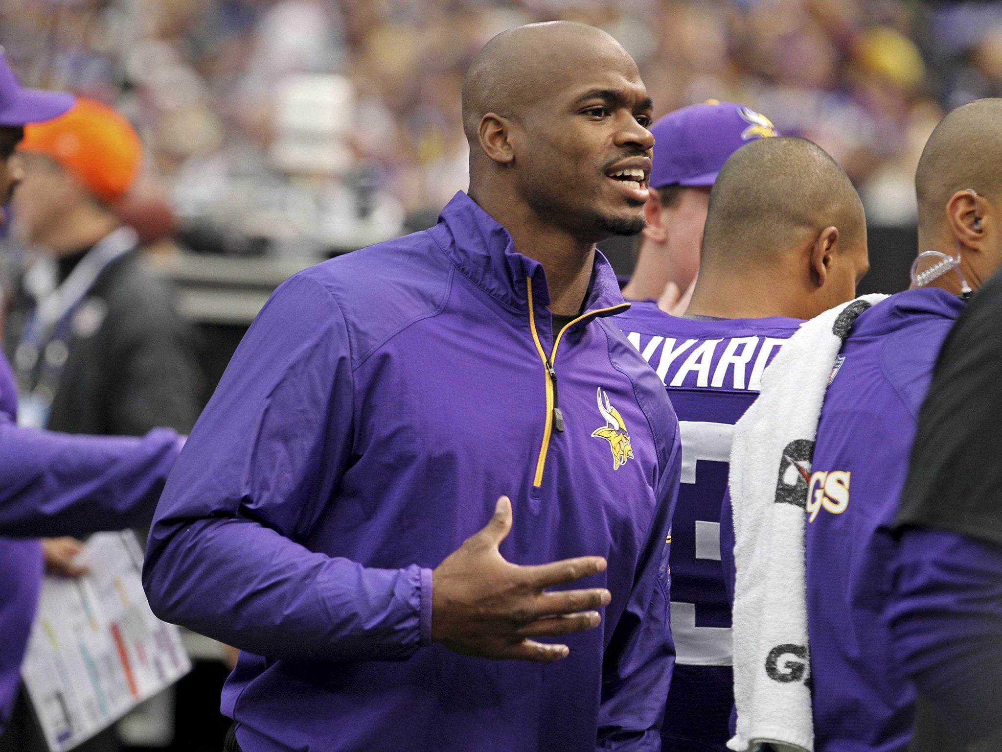 Adrian Peterson is said to have disciplined his son with a tree branch