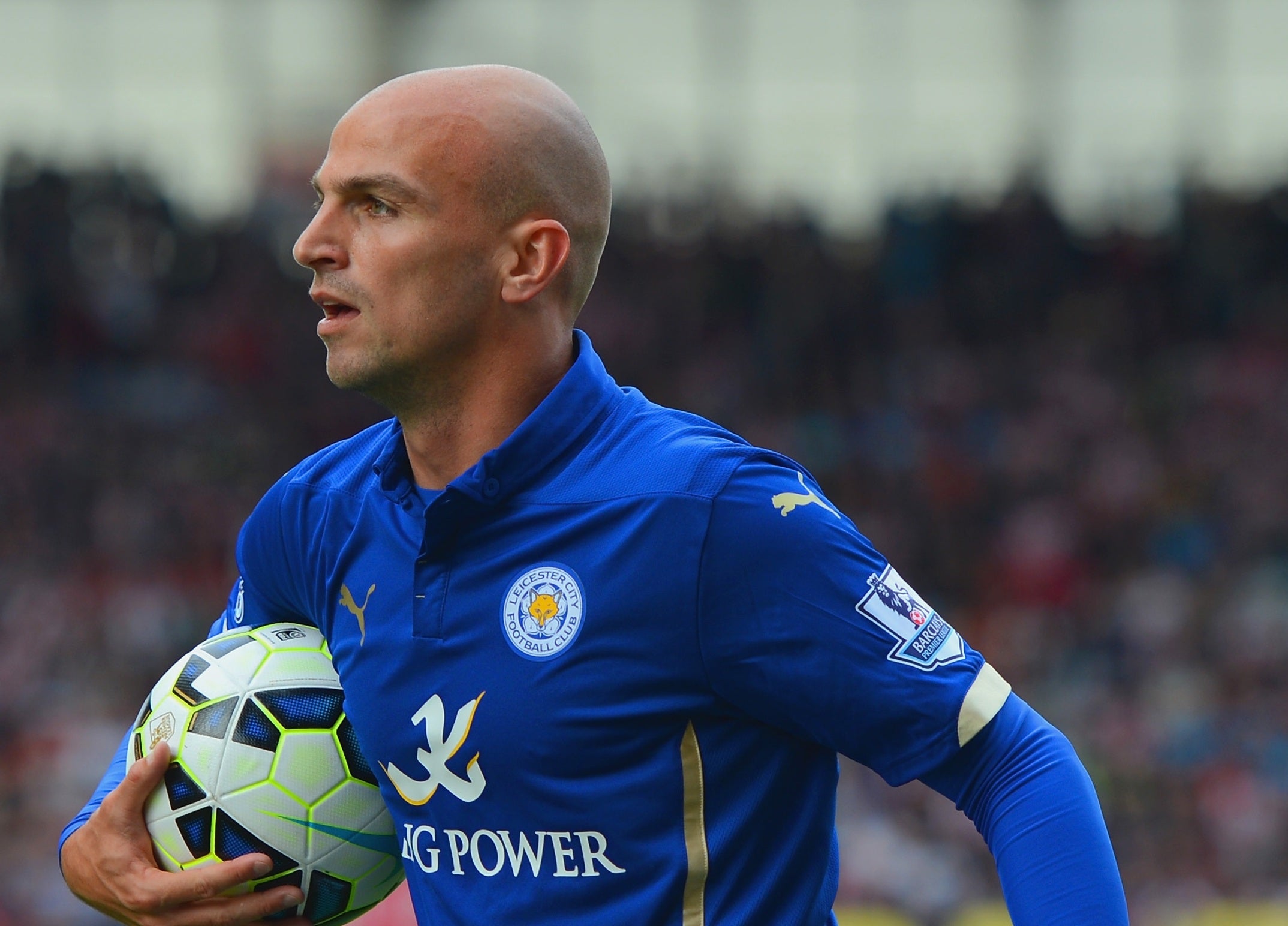 Esteban Cambiasso made his Leicester debut