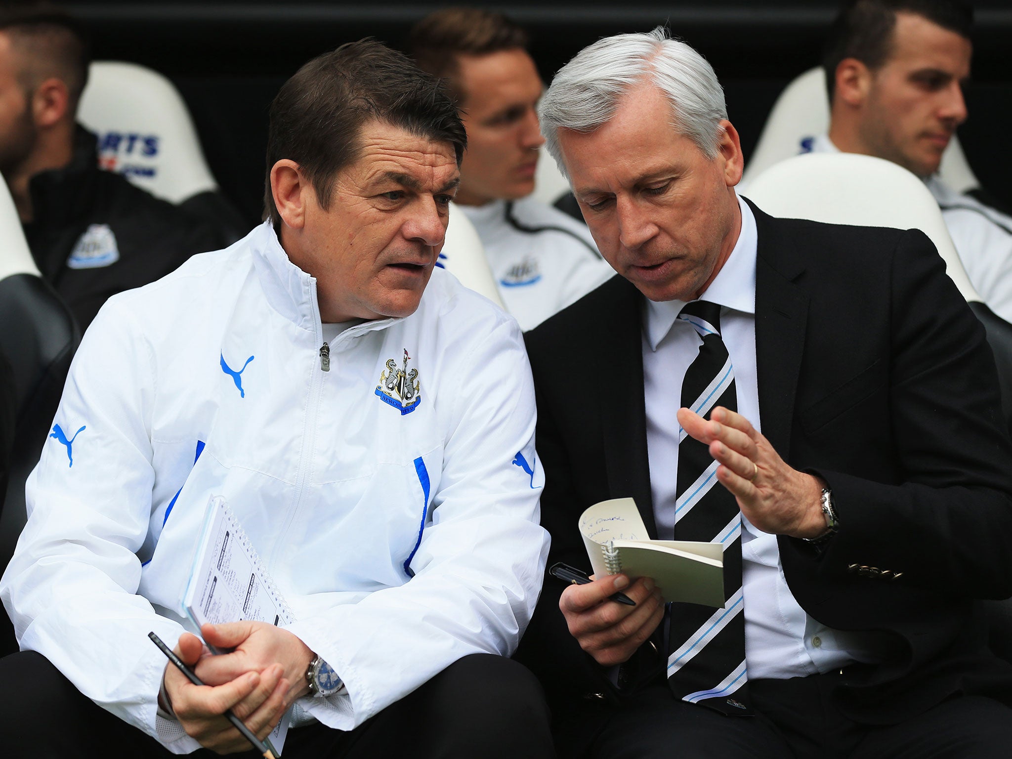 John Carver and Alan Pardew