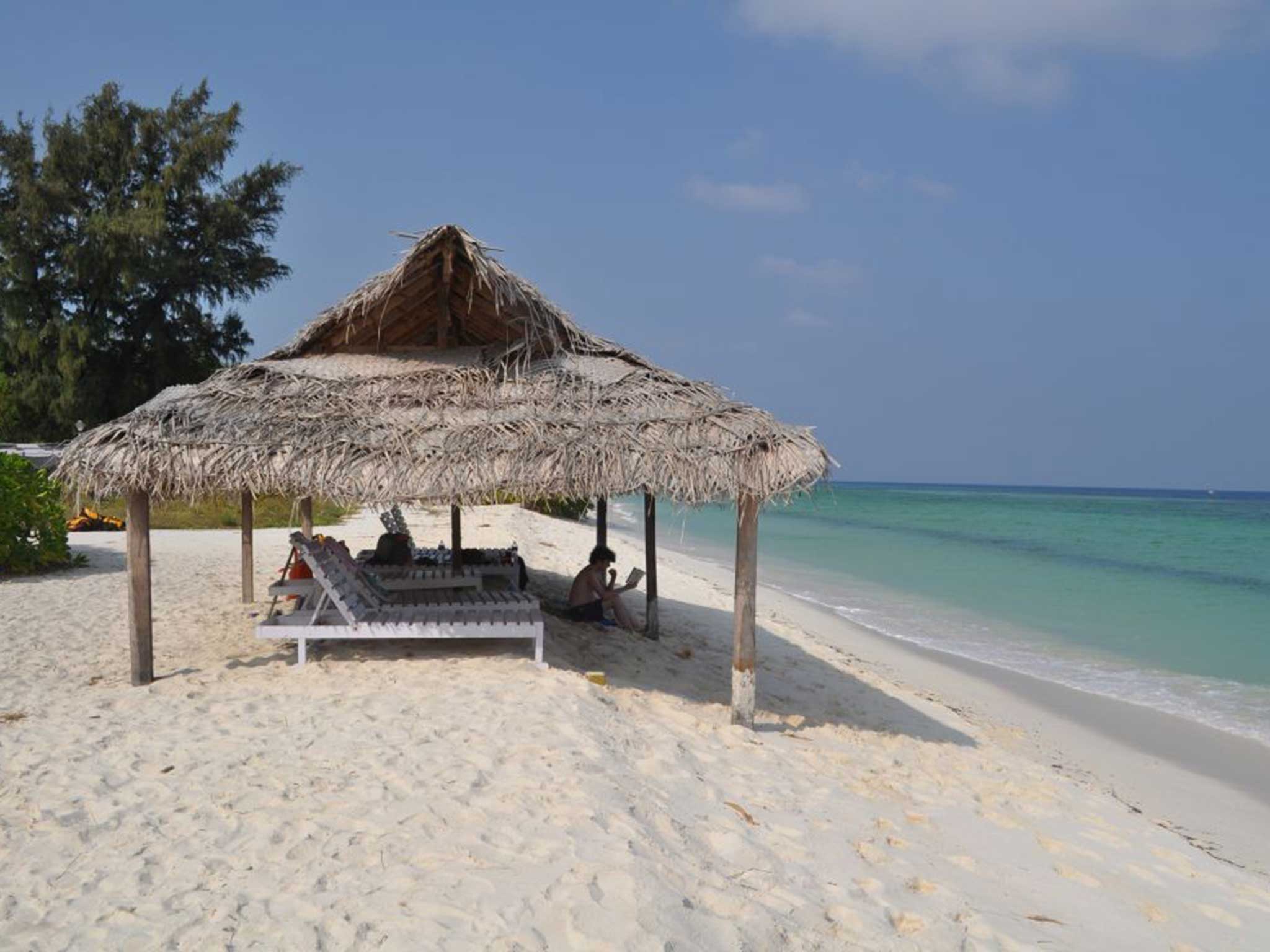 One of the Maldives’ unspoilt beaches