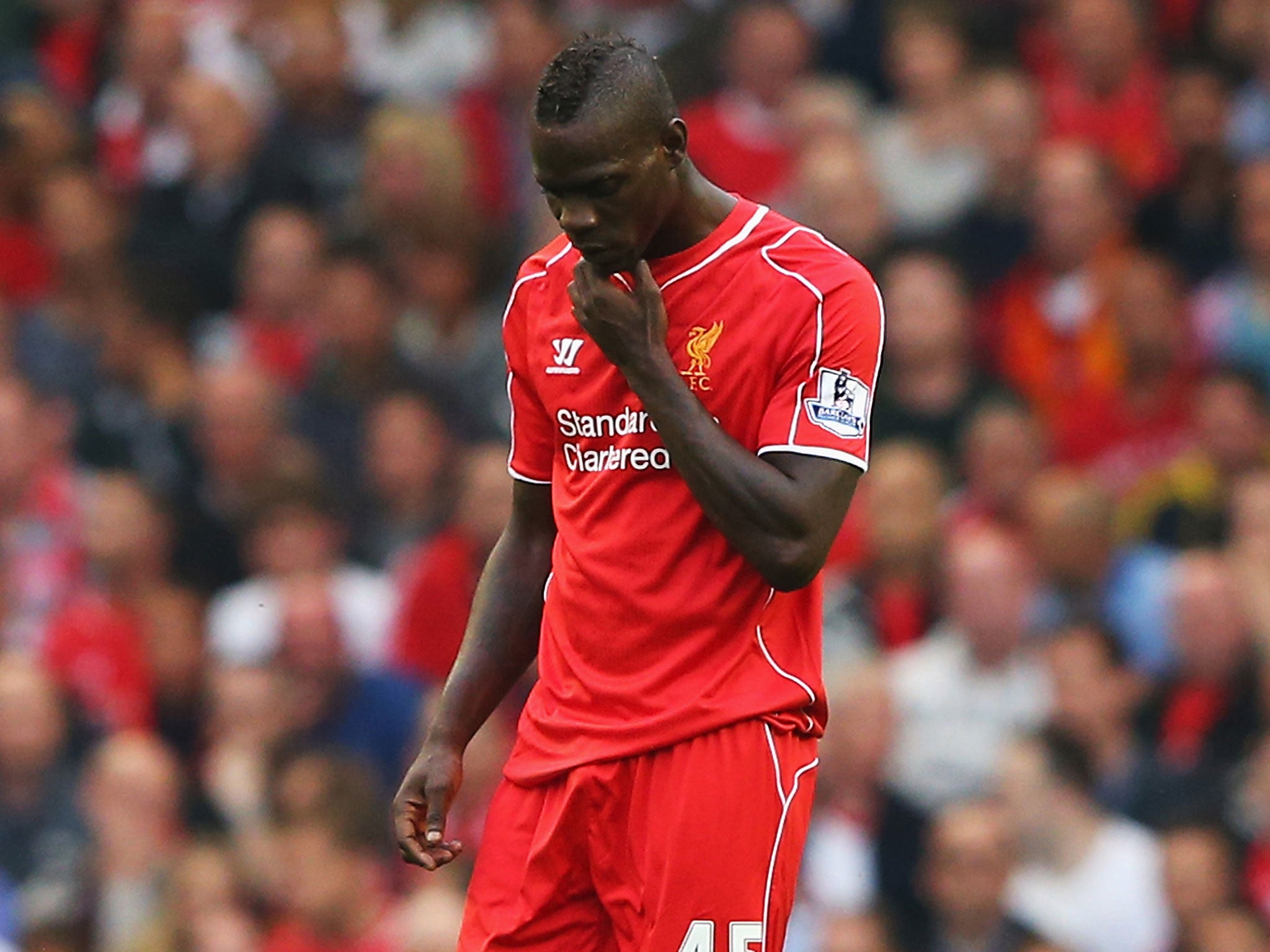 Mario Balotelli in action for Liverpool