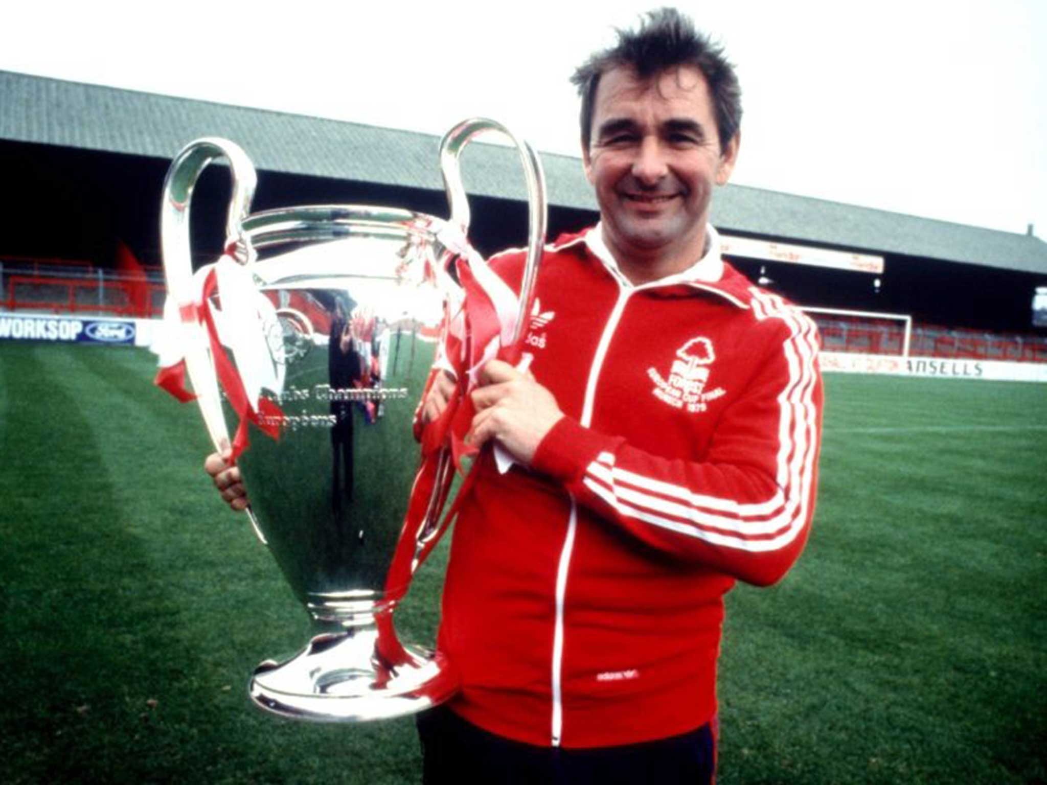 Crowning glory: Clough led Derby and Forest to titles before bringing home the European Cup