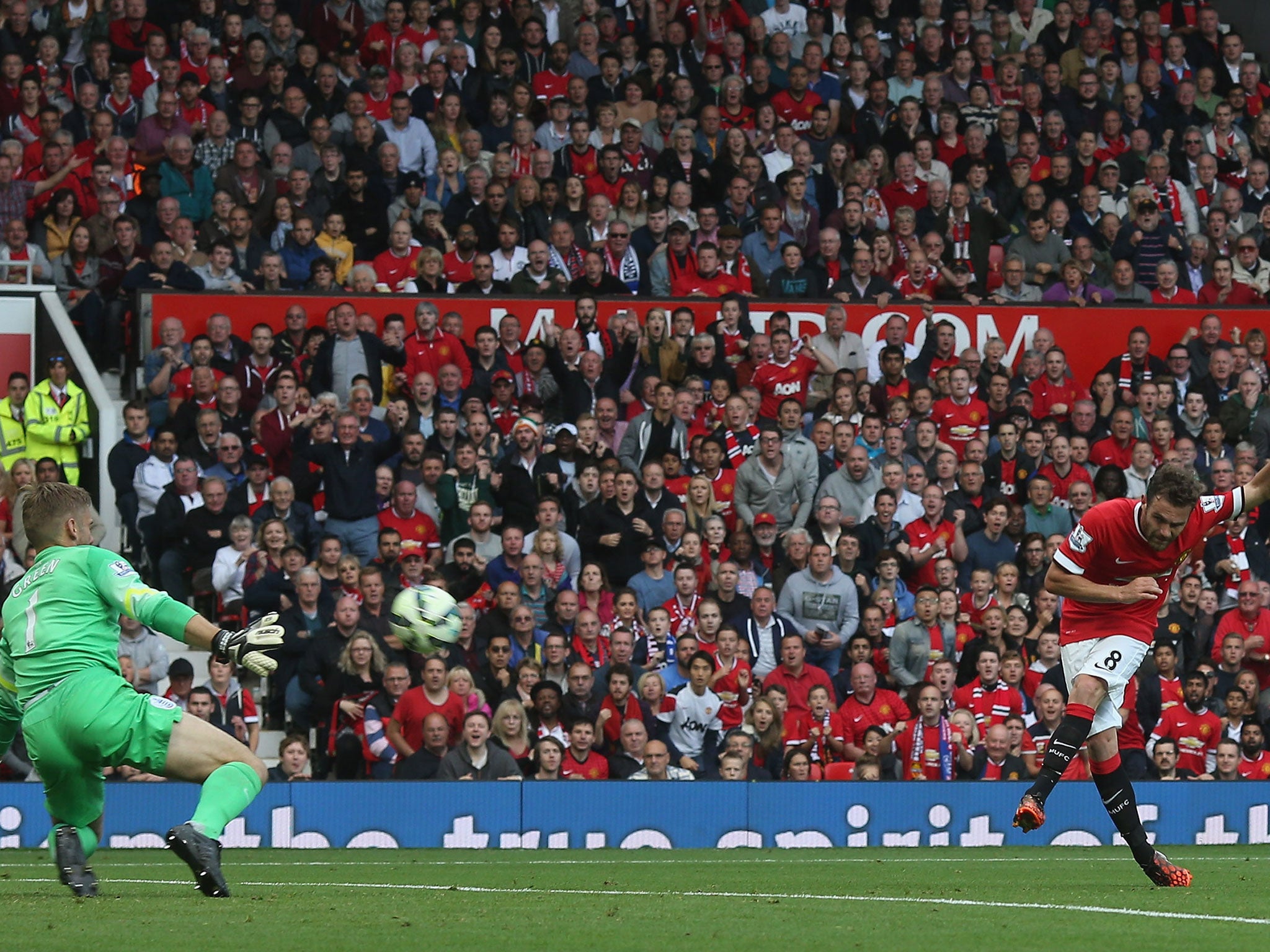 Juan Mata completes the rout at Old Trafford