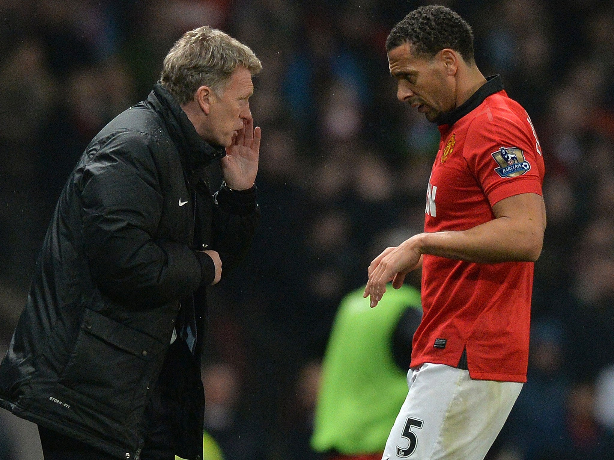 David Moyes and Rio Ferdinand