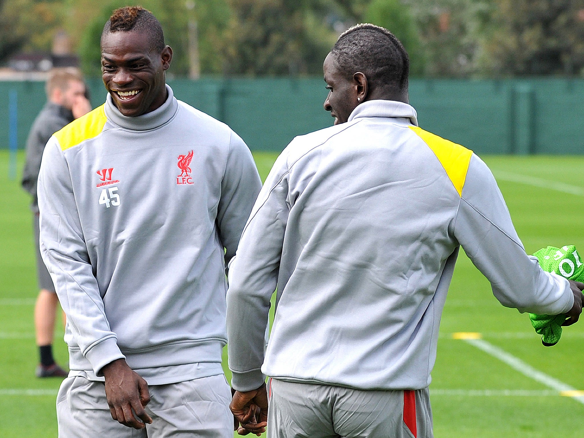 Mario Balotelli in training