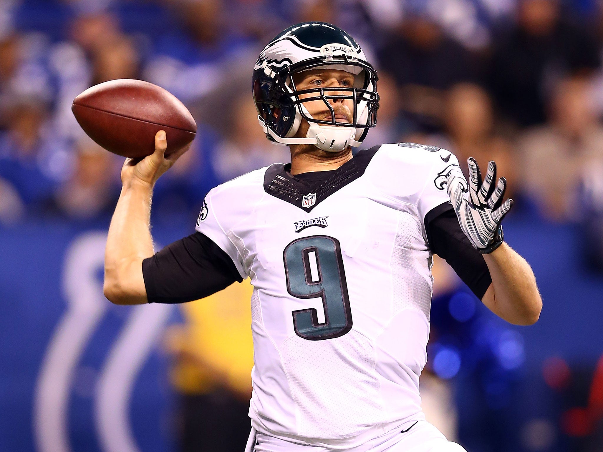 Foles finished the night with 331 passing yards and a touchdown