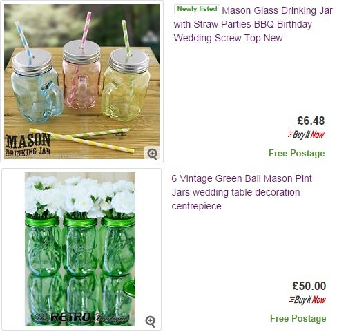 eBay: At least 97% Mason jars