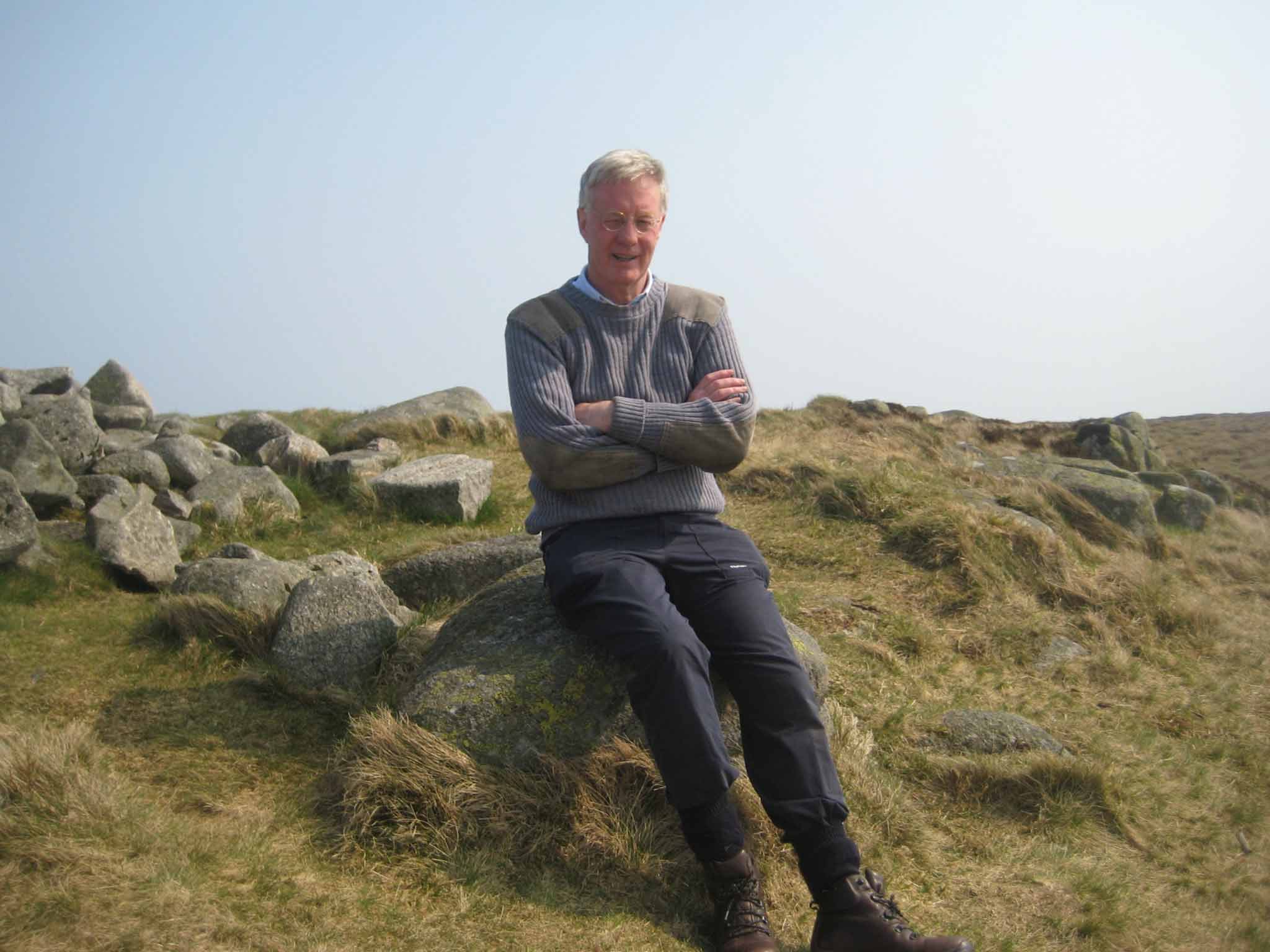 New horizons: Hamish McRae, near his home in Galloway, south-west Scotland, which 'seems a long way away' from Westminster