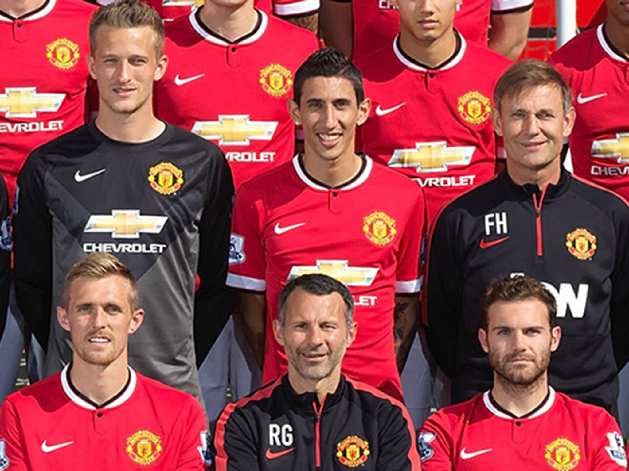 Angel Di Maria looks very happy