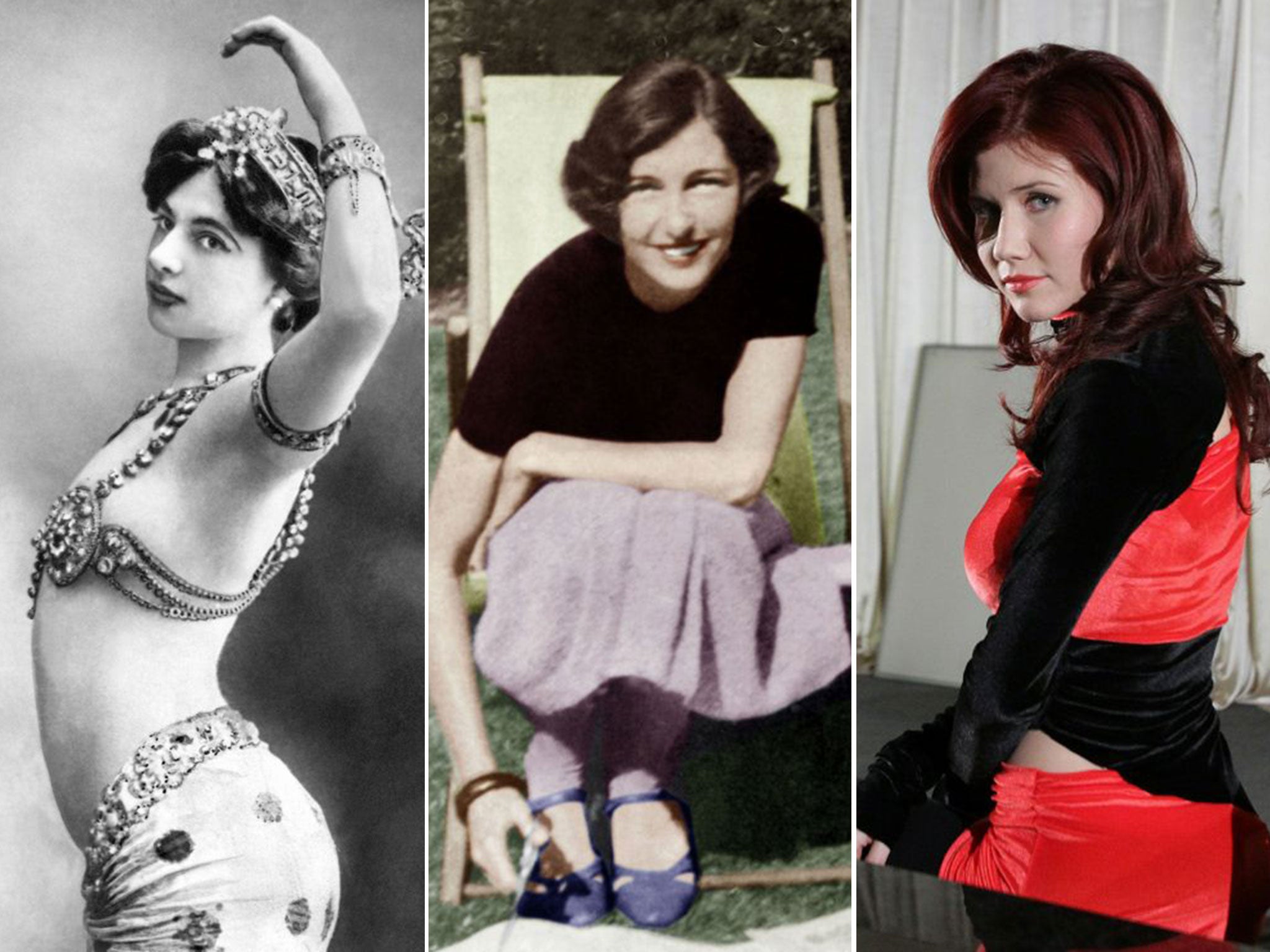 From left to right: Mata Hari, Christine Granville, Anna Chapman