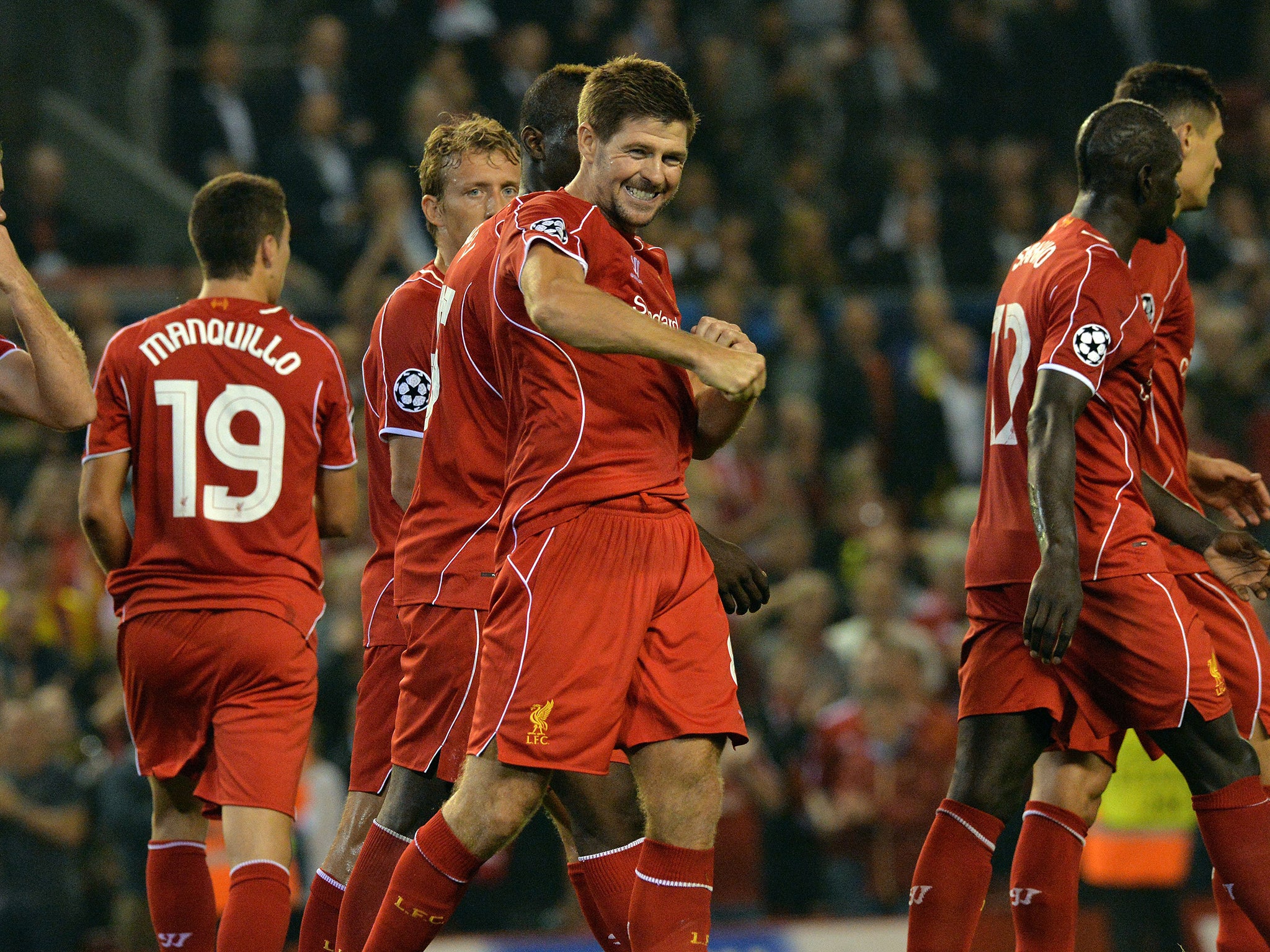 Gerrard scored the match-winning penalty against Ludogorets last week