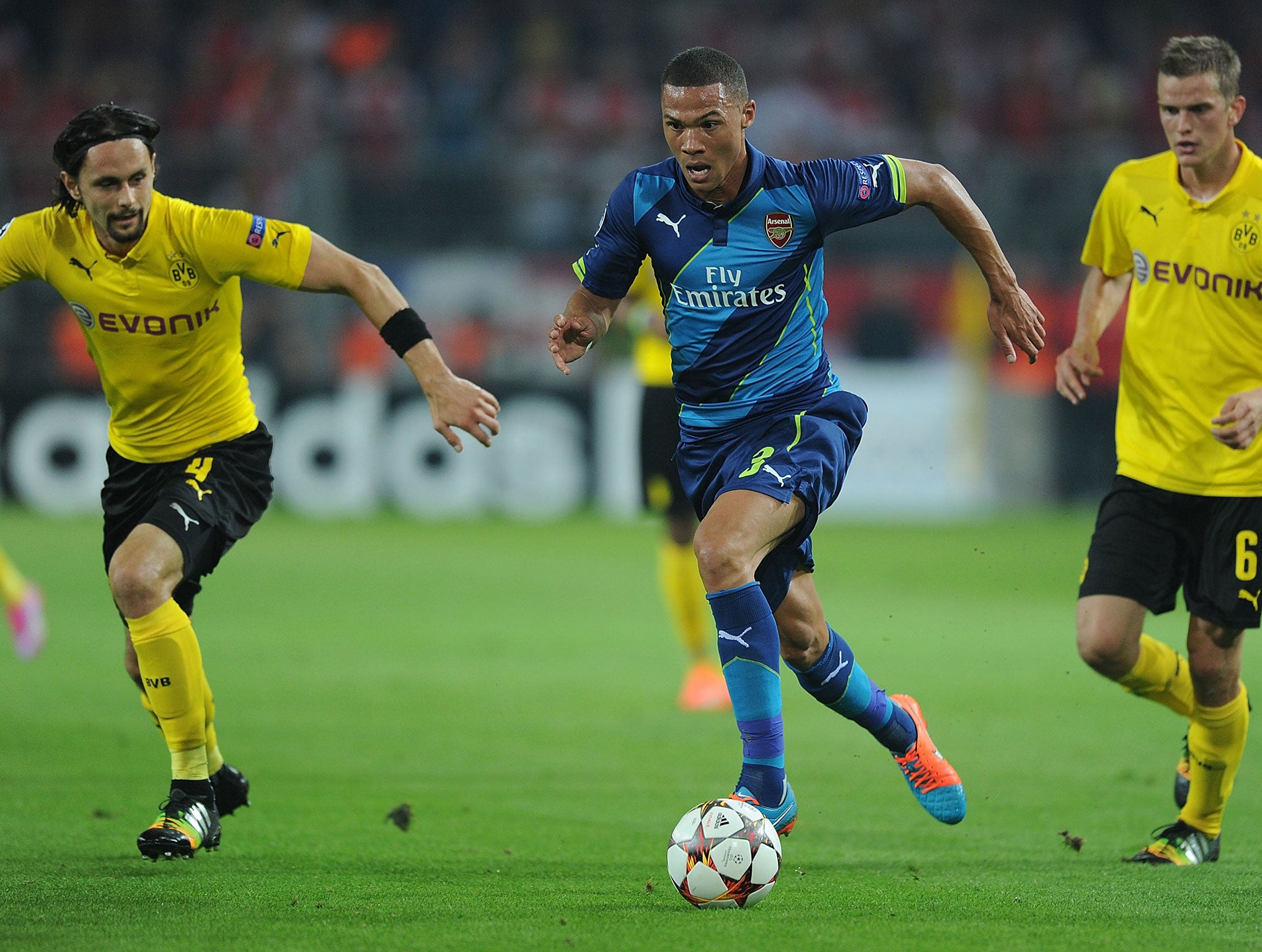 Kieran Gibbs in action for Arsenal