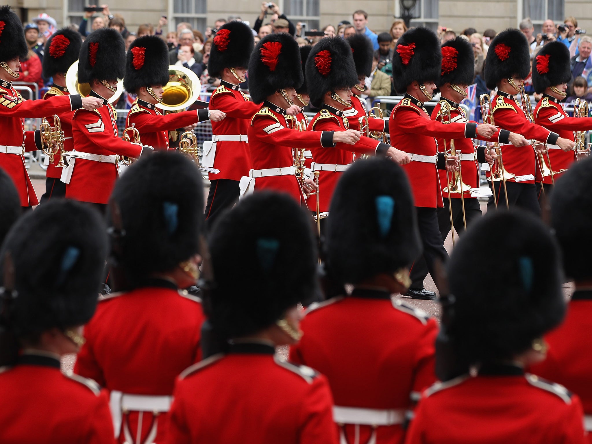 A symbol of Britain’s imperial pomp: The Coldstream Guards march