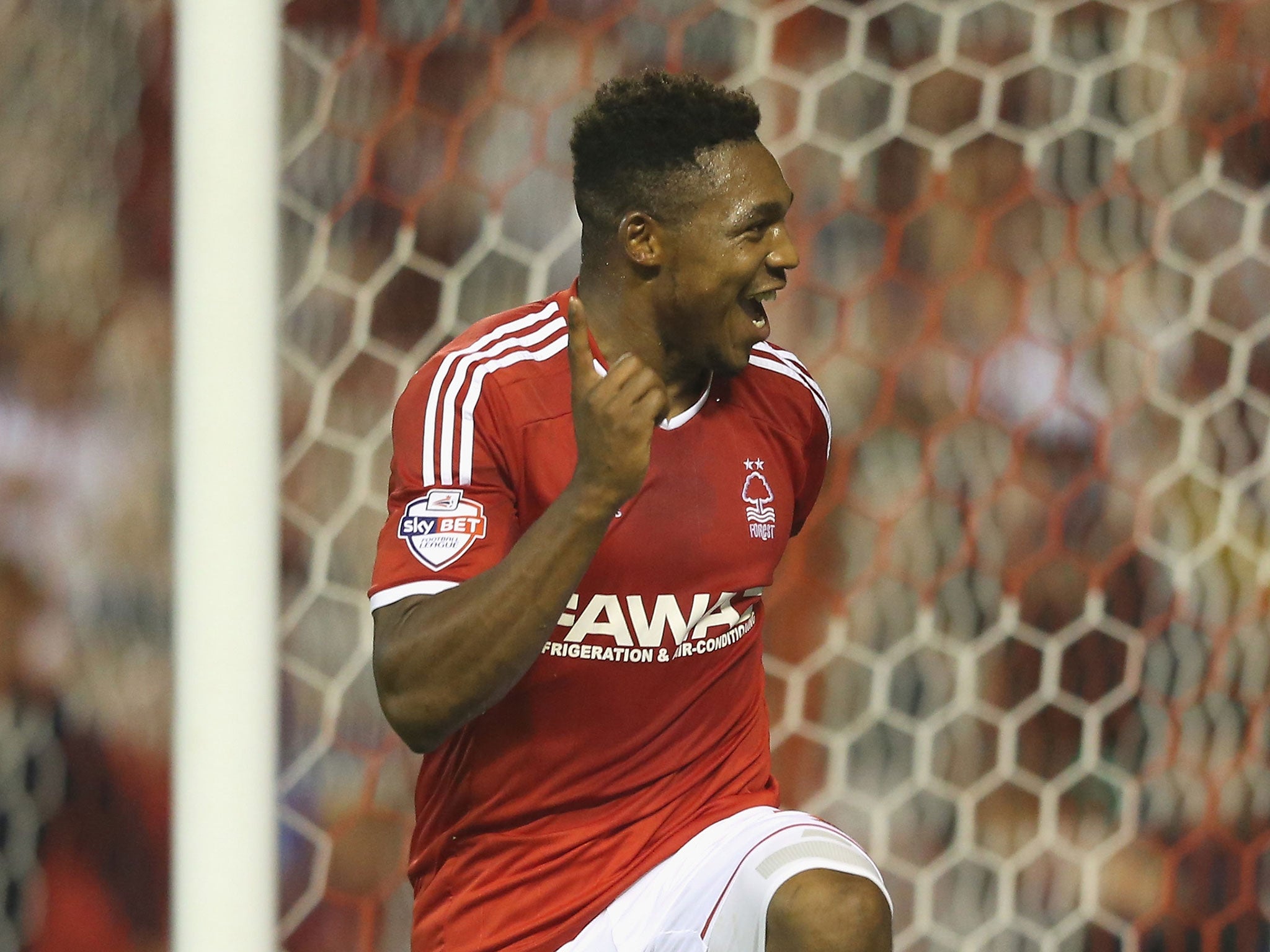 Britt Assombalonga celebrates his hat-trick