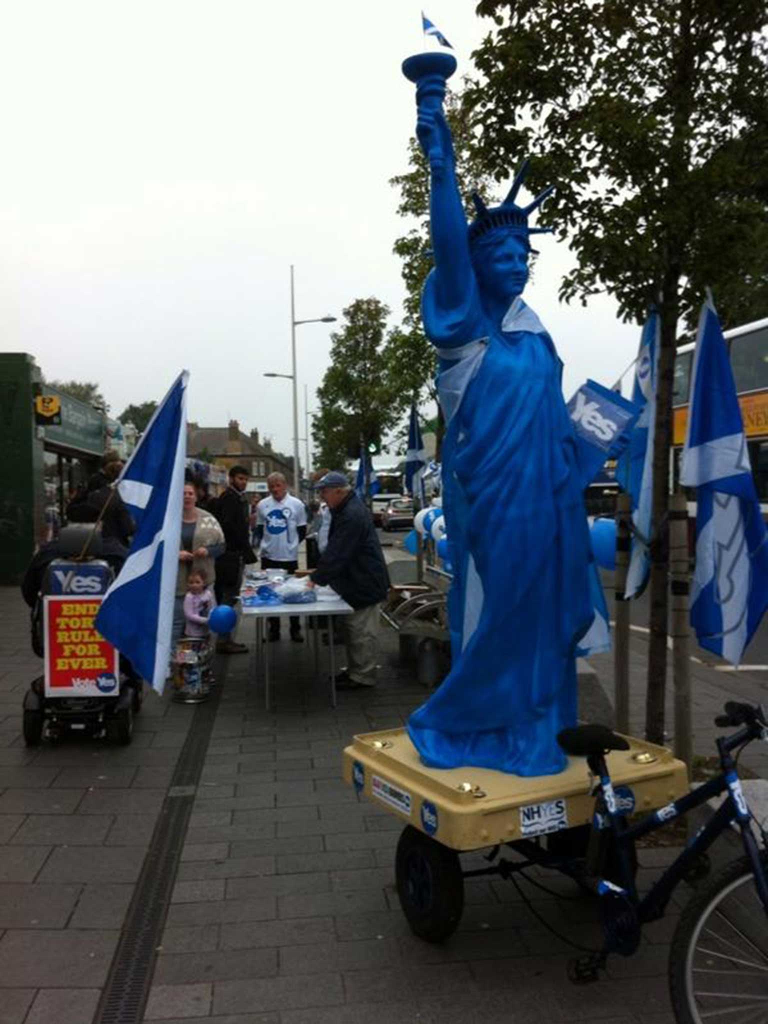 Craigmillar's replica of the Statue of Liberty