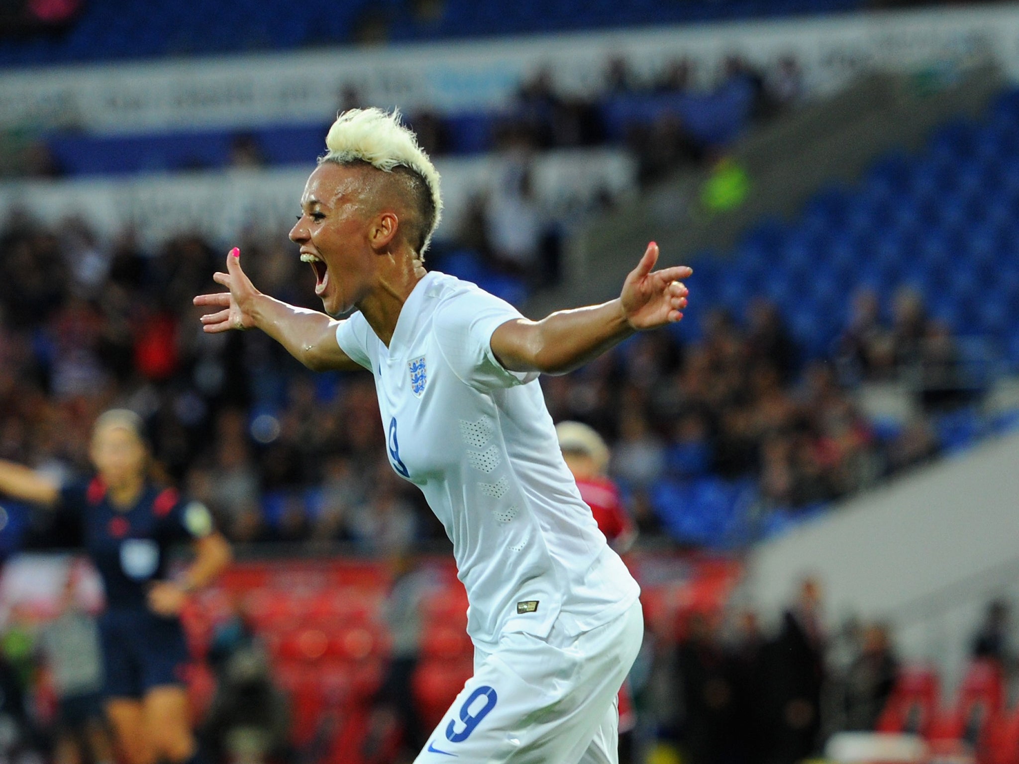 England’s star forward Lianne Sanderson