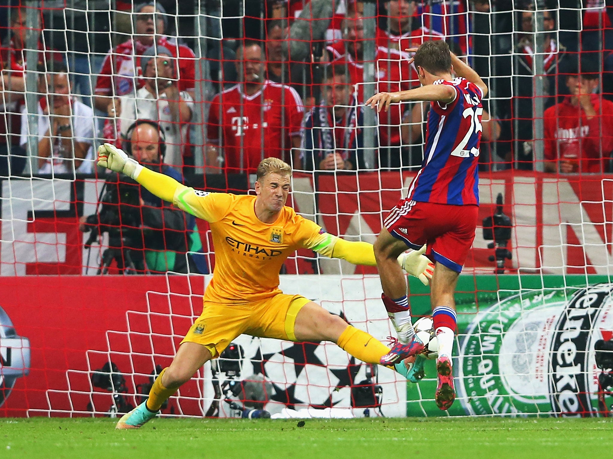 City lost to Bayern Munich despite Joe Hart's impressive performance (Getty Images)