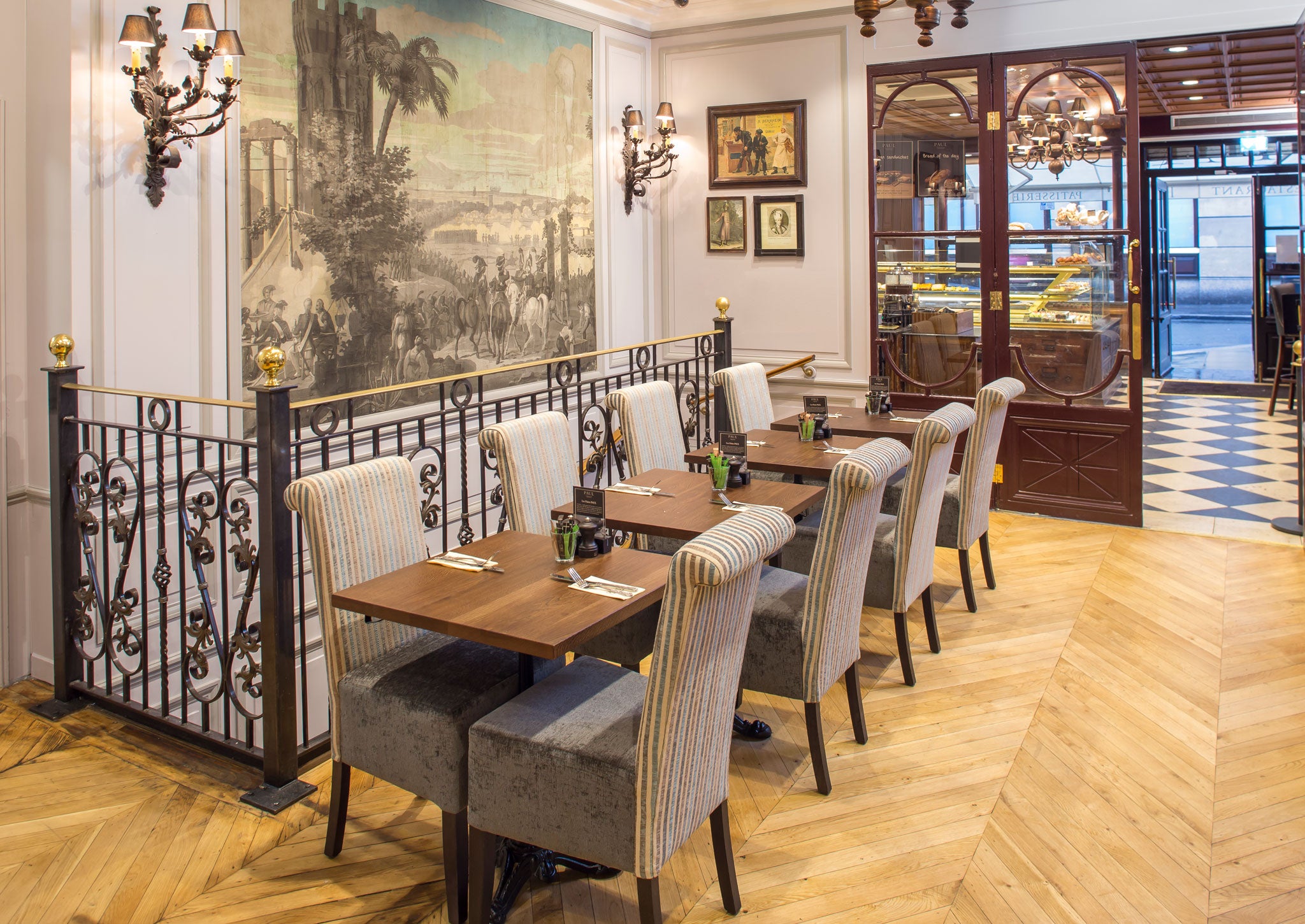 The dining room is small and unimpressive - like dining in a scullery