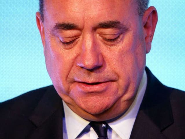 Alex Salmond said he accepted 'the democratic verdict of the people'