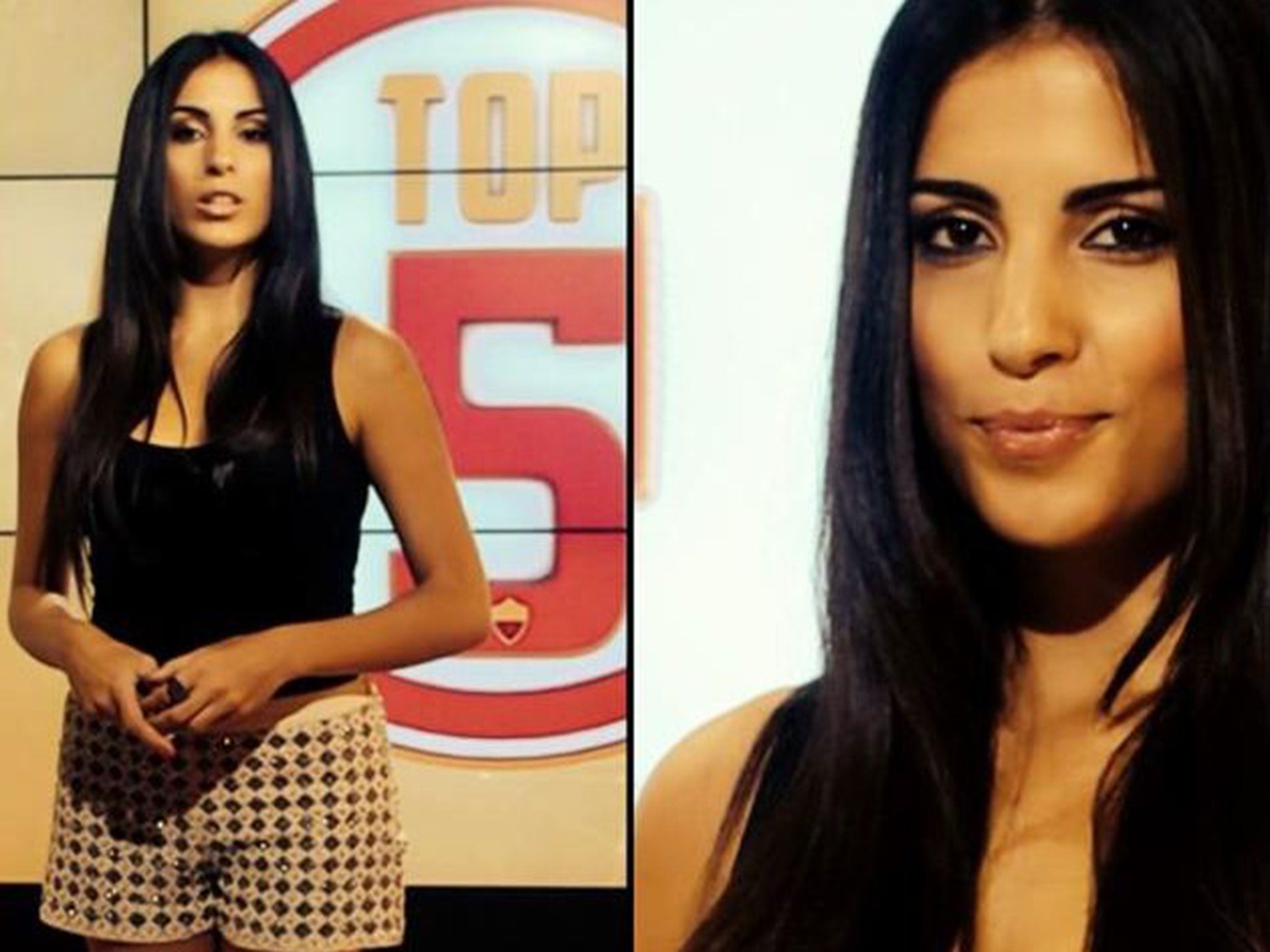 Francesca Brienza, 28, is a presenter on Roma TV