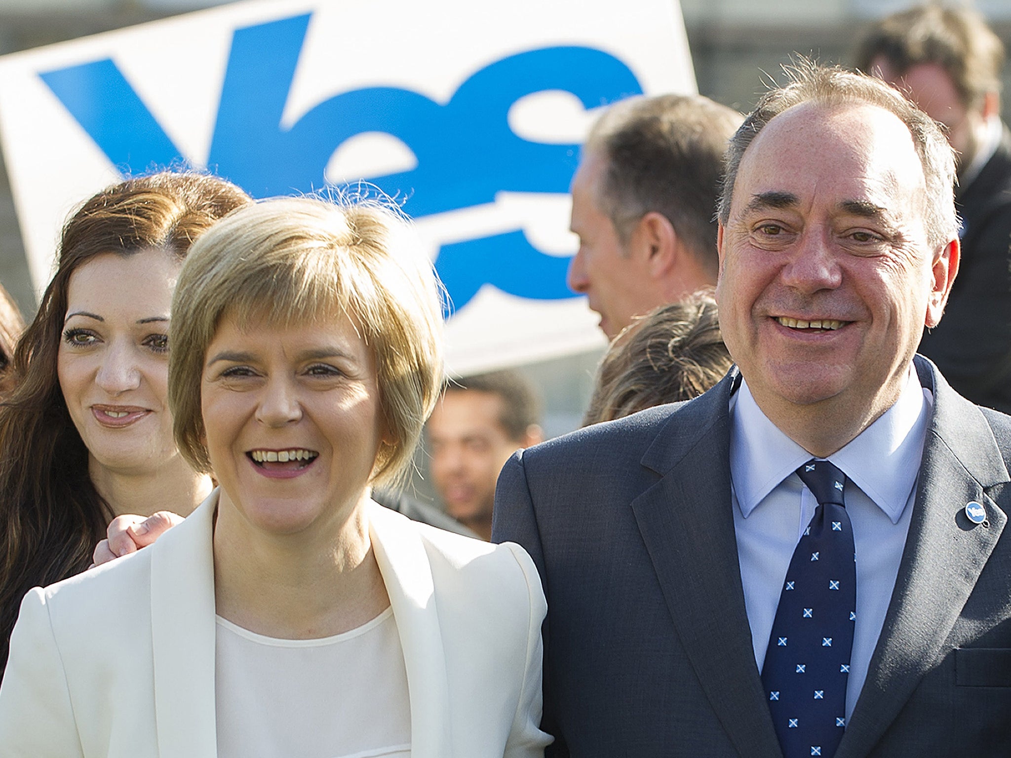 Sturgeon with former boss Alex Salmond