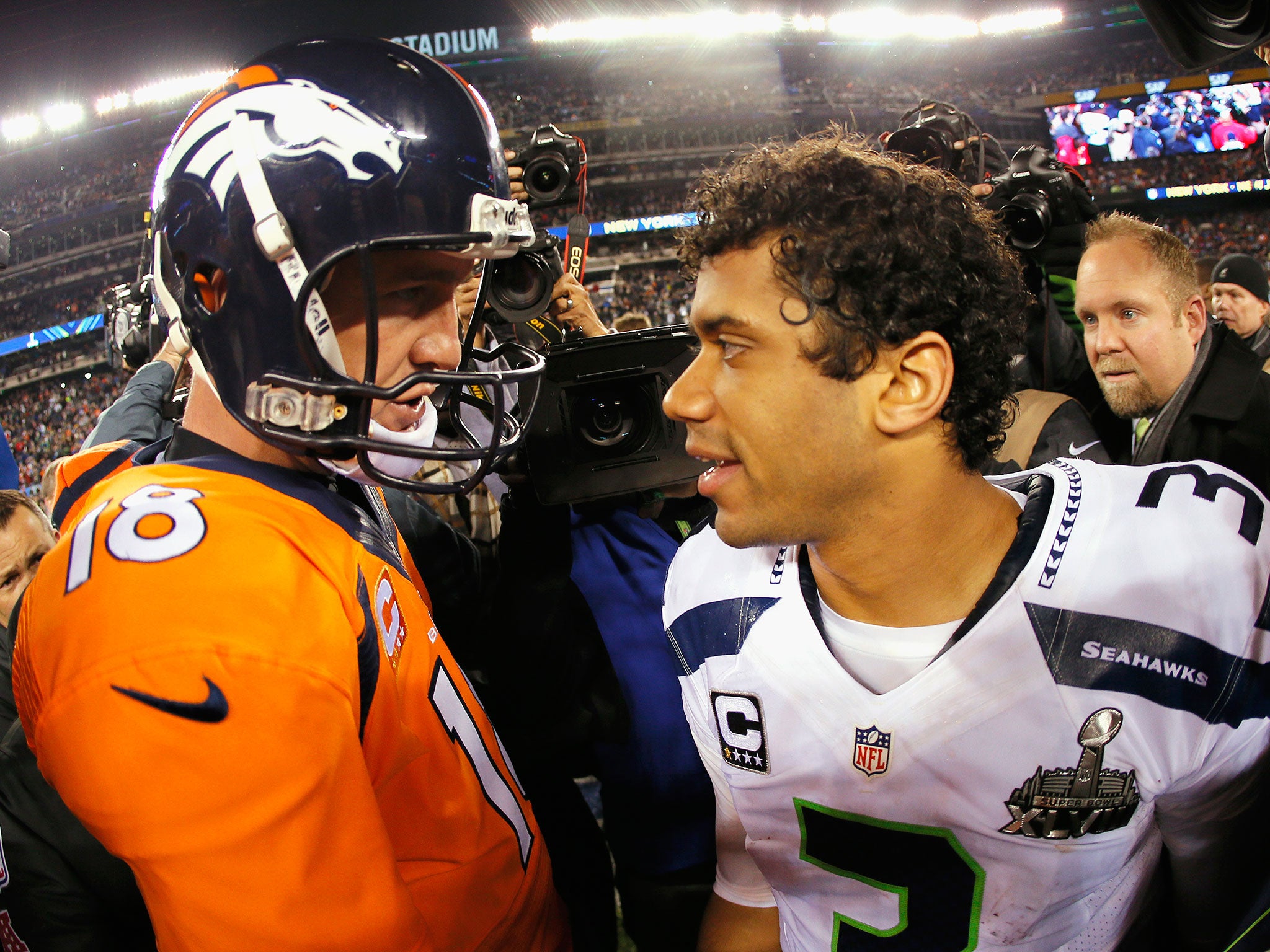 Peyton Manning and Russell Wilson