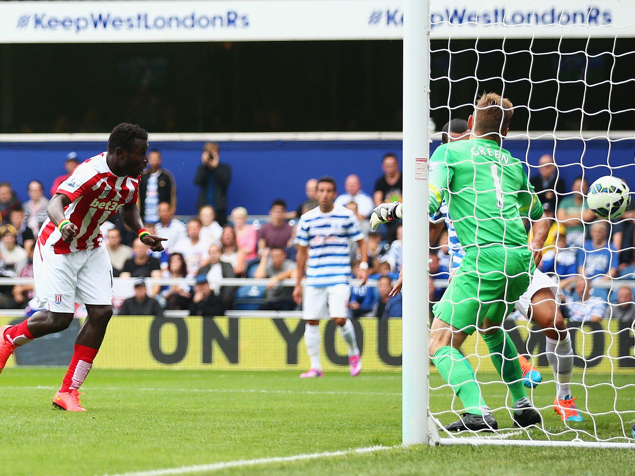 Mamae Biram Diouf heads Stoke into the lead